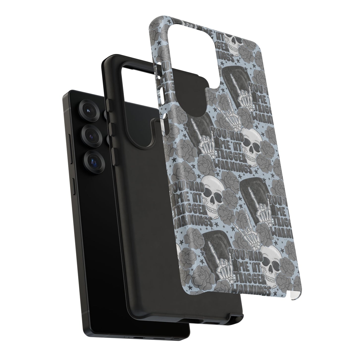 Trigger Warning Tough Phone Case | Shockproof | Samsung Case | Google Case | Bookish