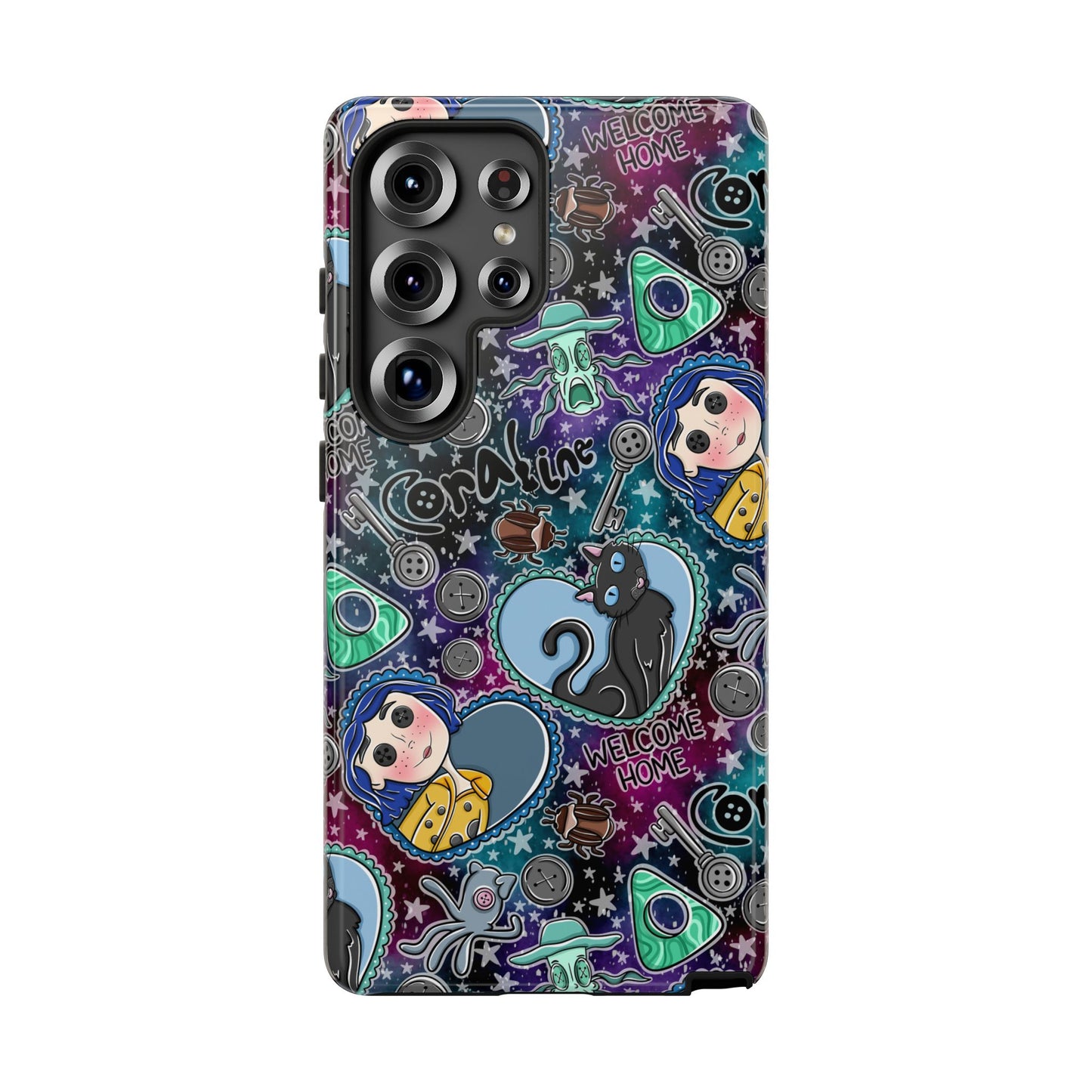 Button Girl Tough Phone Case | Shockproof | Samsung Case | Google Case |