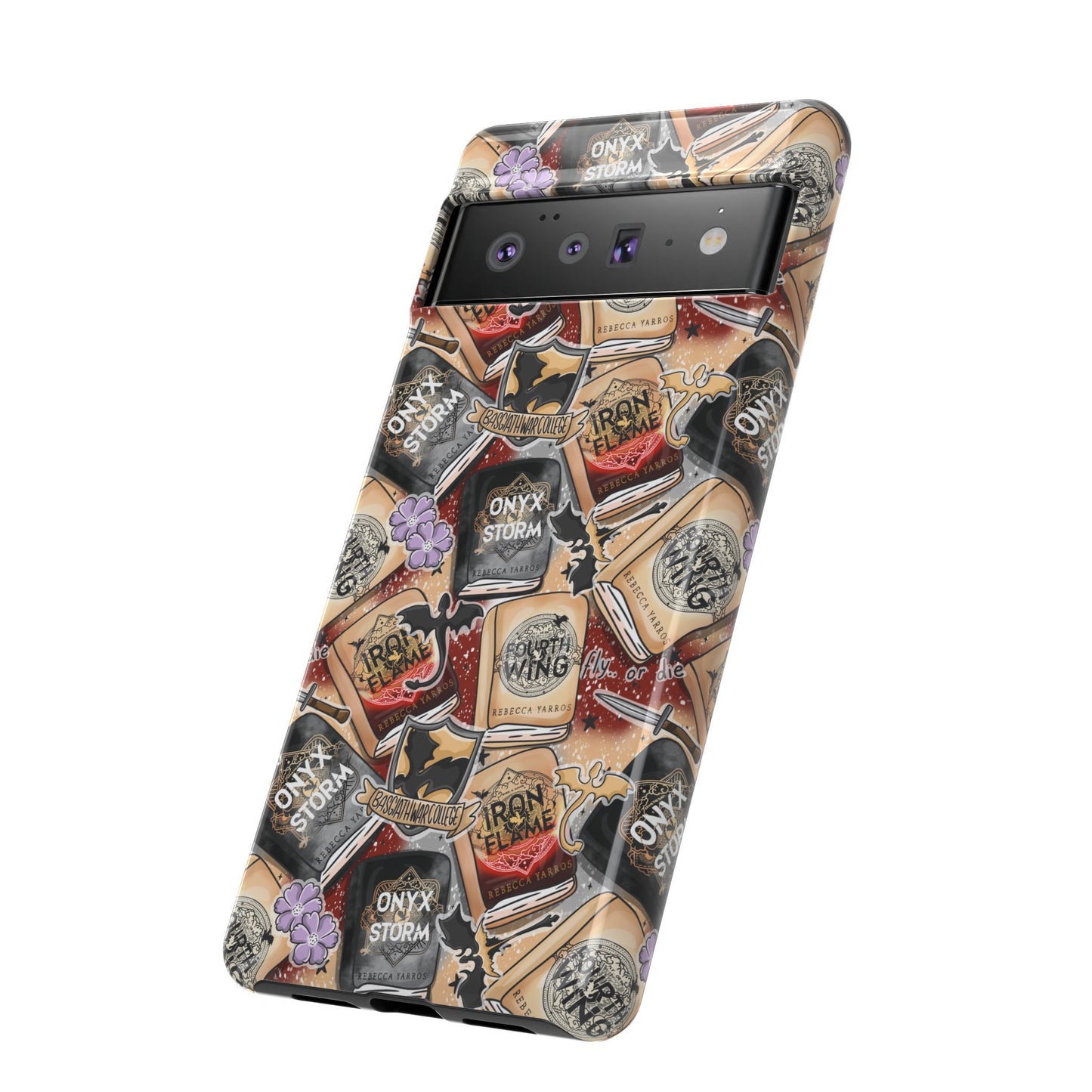 Fourth Wing Tough Phone Case | Shockproof | Samsung Case | Google Case | Bookish