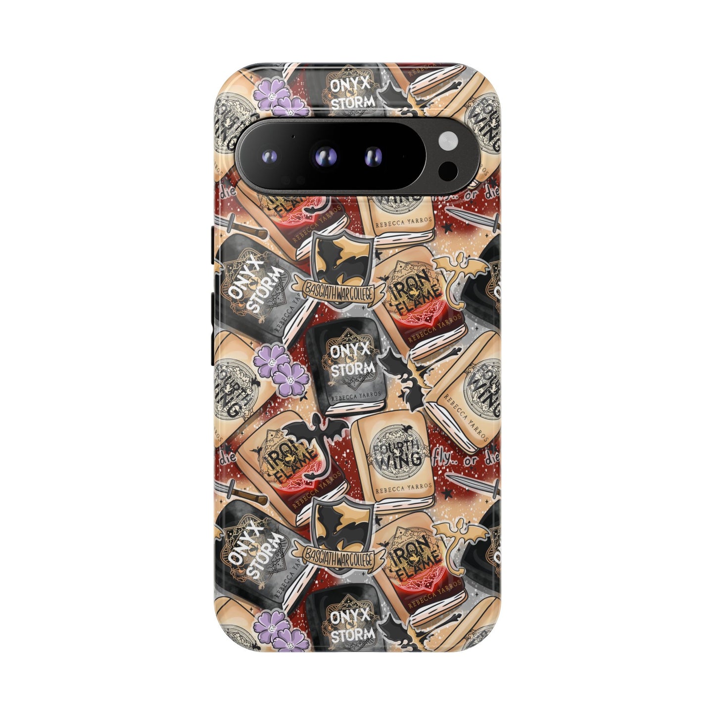 Fourth Wing Tough Phone Case | Shockproof | Samsung Case | Google Case | Bookish