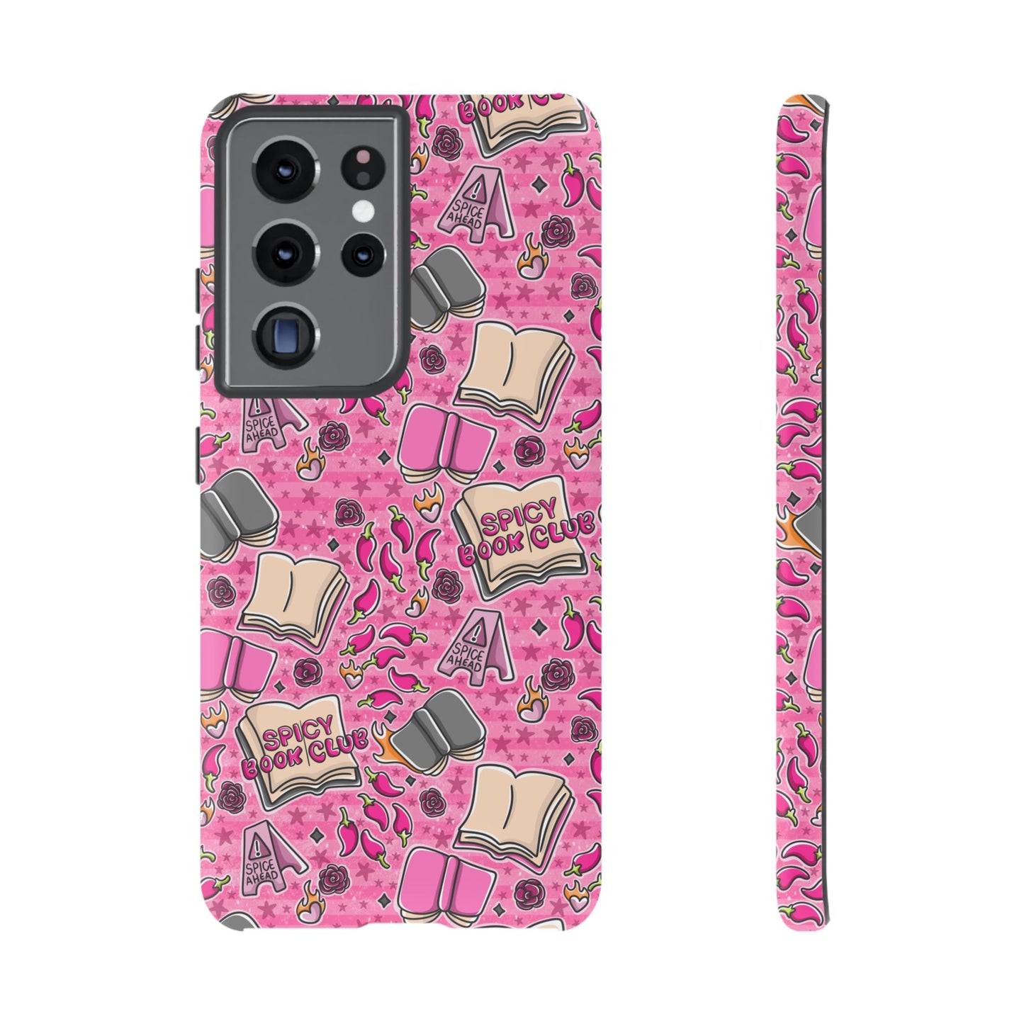 Spicy Book Club Tough Phone Case | Shockproof | Samsung Case | Google Case | Bookish