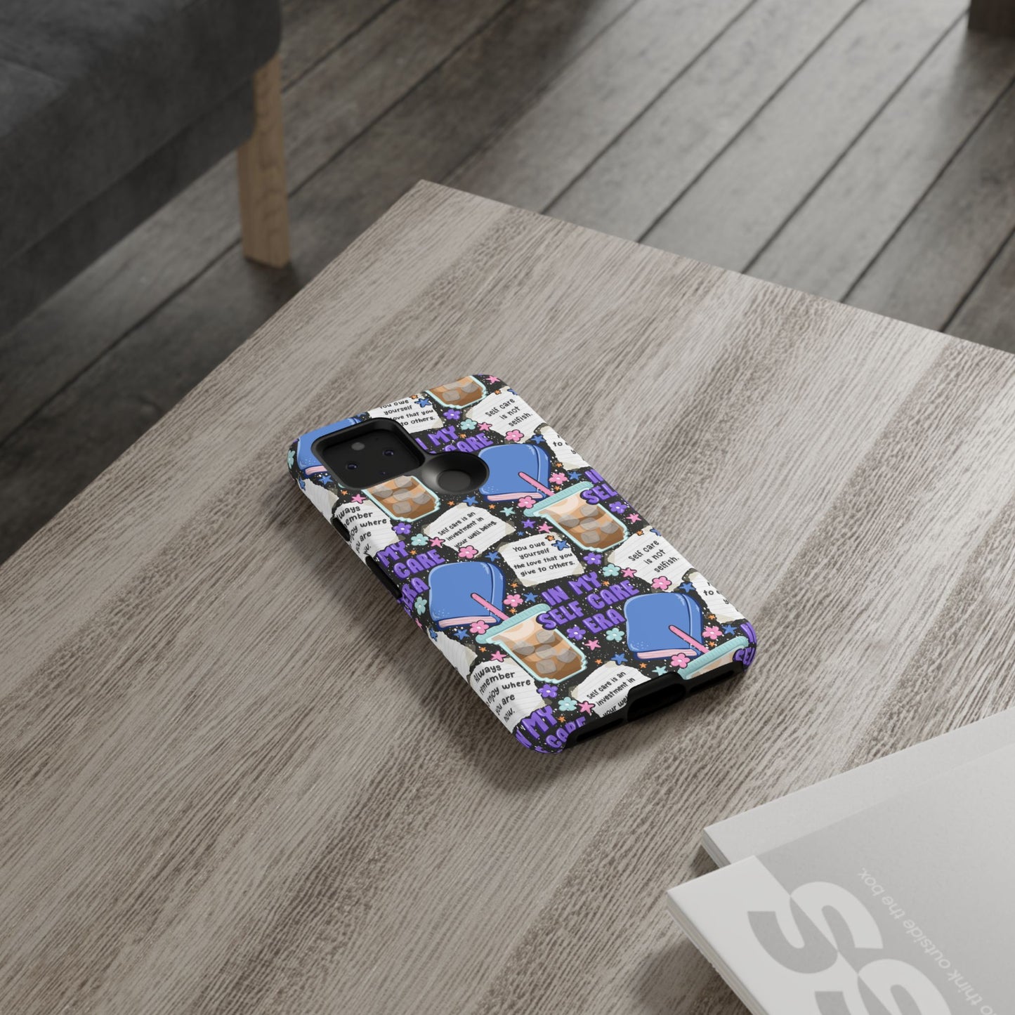 Self Care Tough Phone Case | Shockproof | Samsung Case | Google Case | Bookish