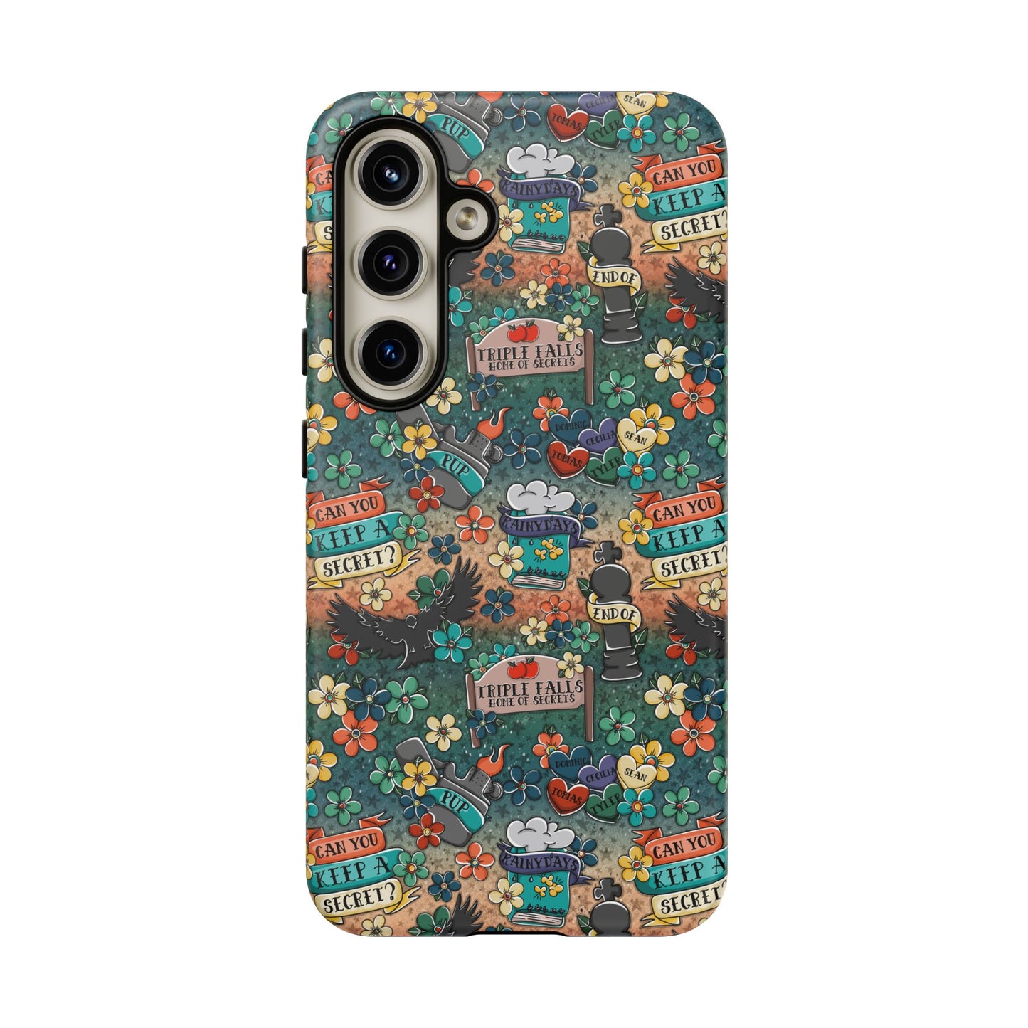 Triple Falls Tough Phone Case | Shockproof | Samsung Case | Google Case | Bookish