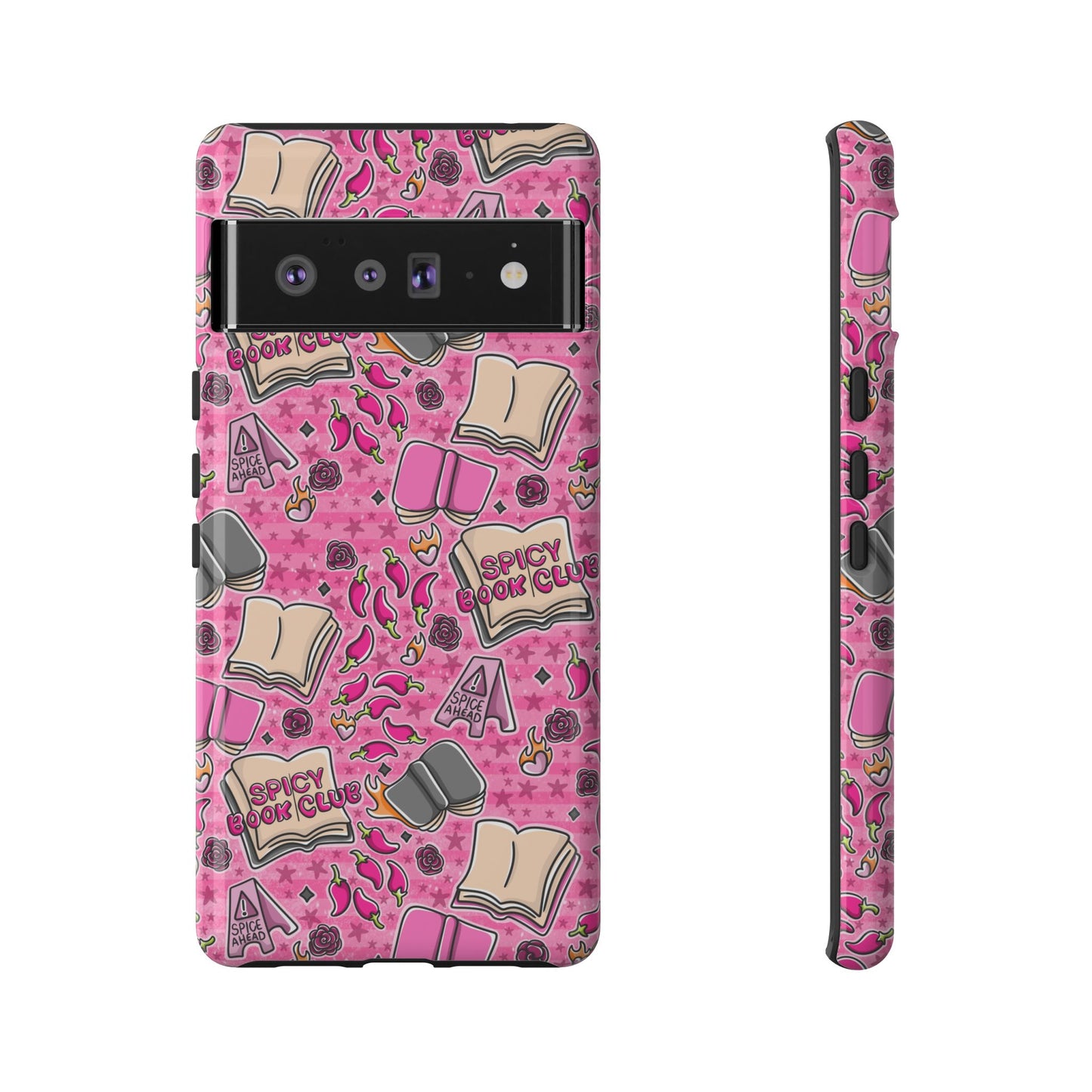 Spicy Book Club Tough Phone Case | Shockproof | Samsung Case | Google Case | Bookish