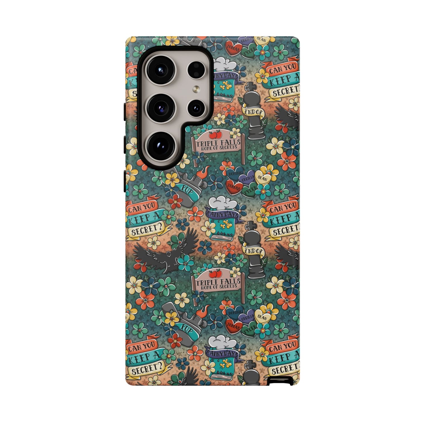 Triple Falls Tough Phone Case | Shockproof | Samsung Case | Google Case | Bookish