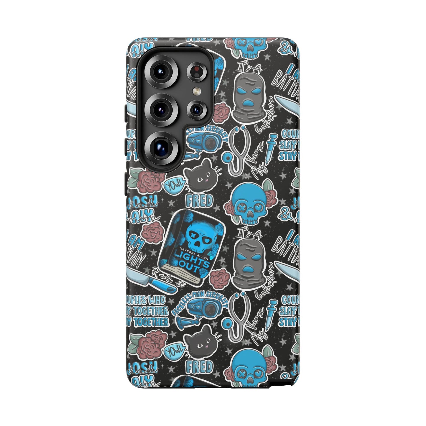 Lights Out Tough Phone Case | Shockproof | Samsung Case | Google Case | Bookish
