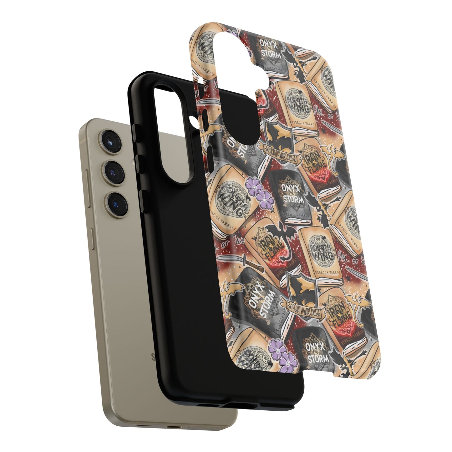 Fourth Wing Tough Phone Case | Shockproof | Samsung Case | Google Case | Bookish