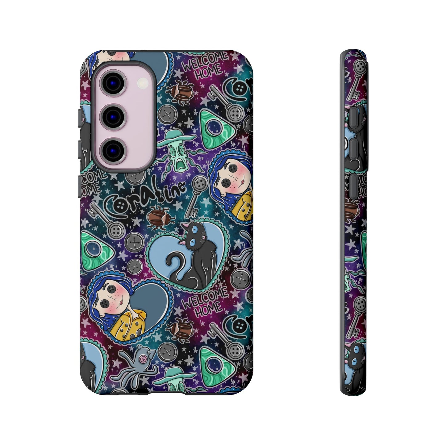 Button Girl Tough Phone Case | Shockproof | Samsung Case | Google Case |