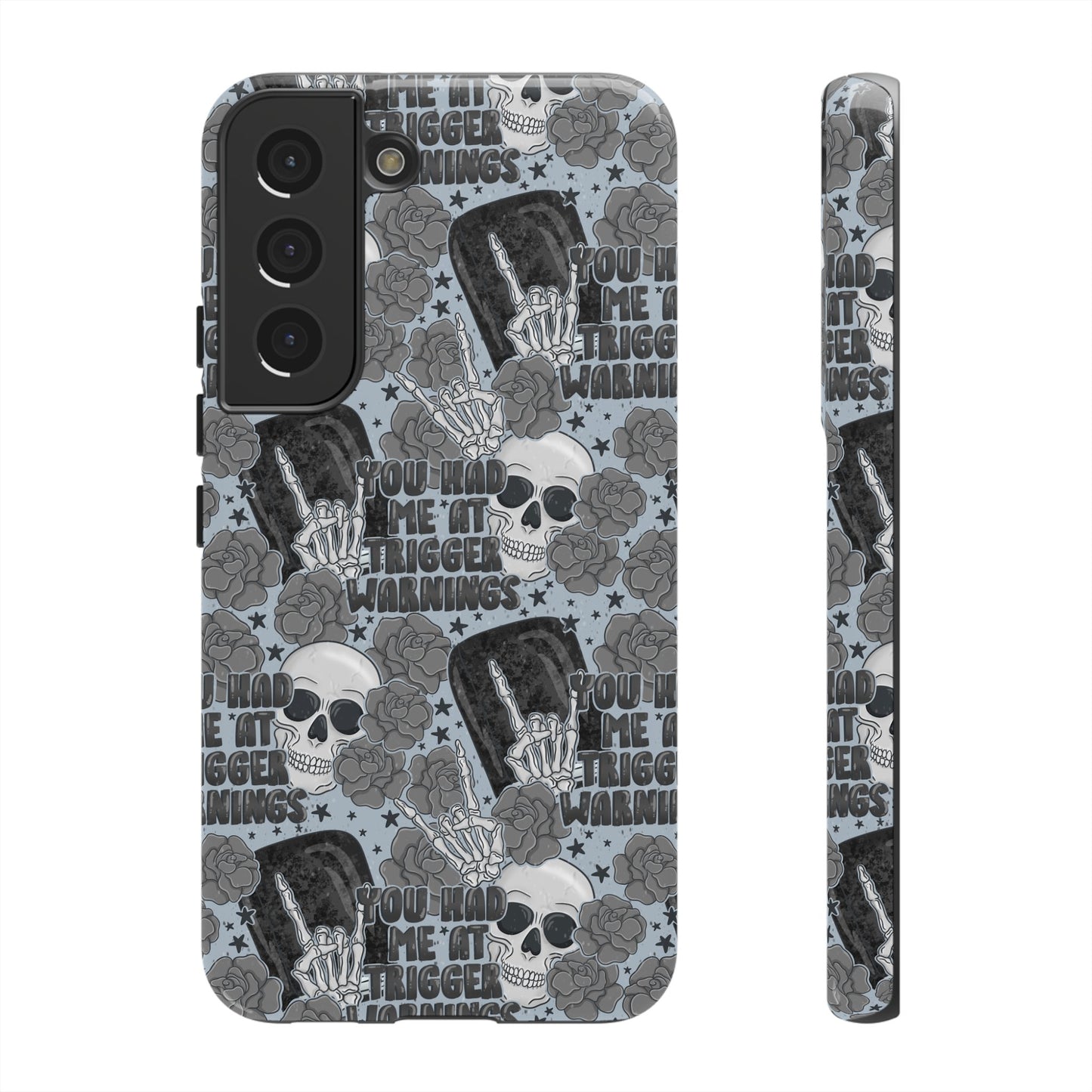 Trigger Warning Tough Phone Case | Shockproof | Samsung Case | Google Case | Bookish