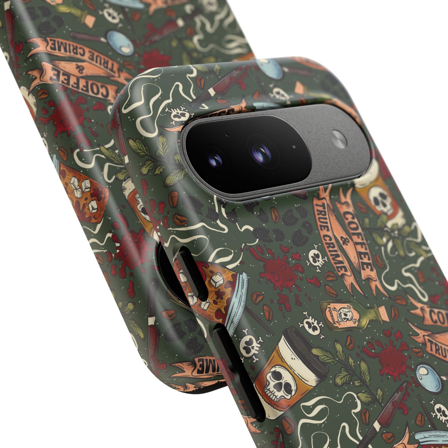 Coffee & True Crime Tough Phone Case | Shockproof | Samsung Case | Google Case | Bookish