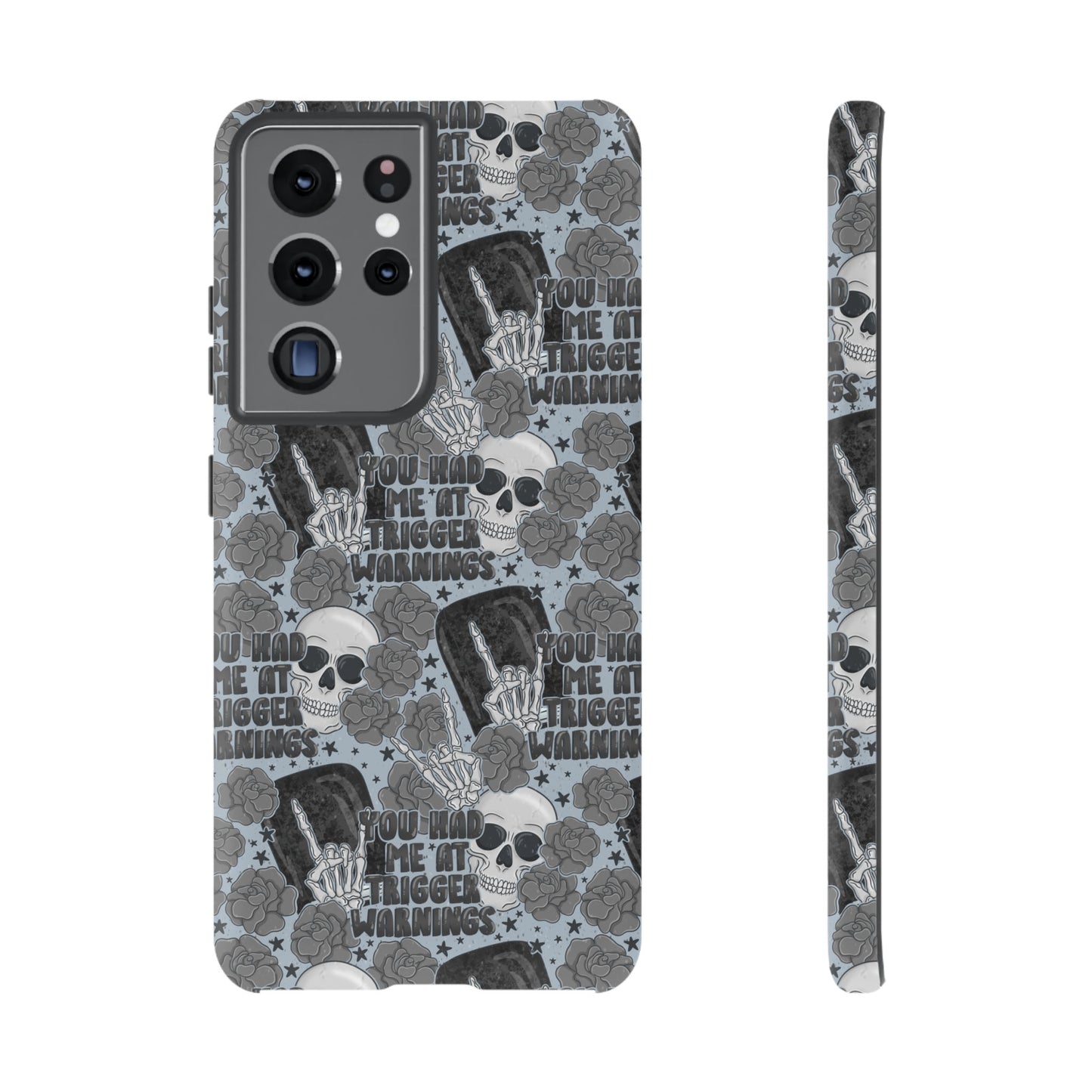 Trigger Warning Tough Phone Case | Shockproof | Samsung Case | Google Case | Bookish