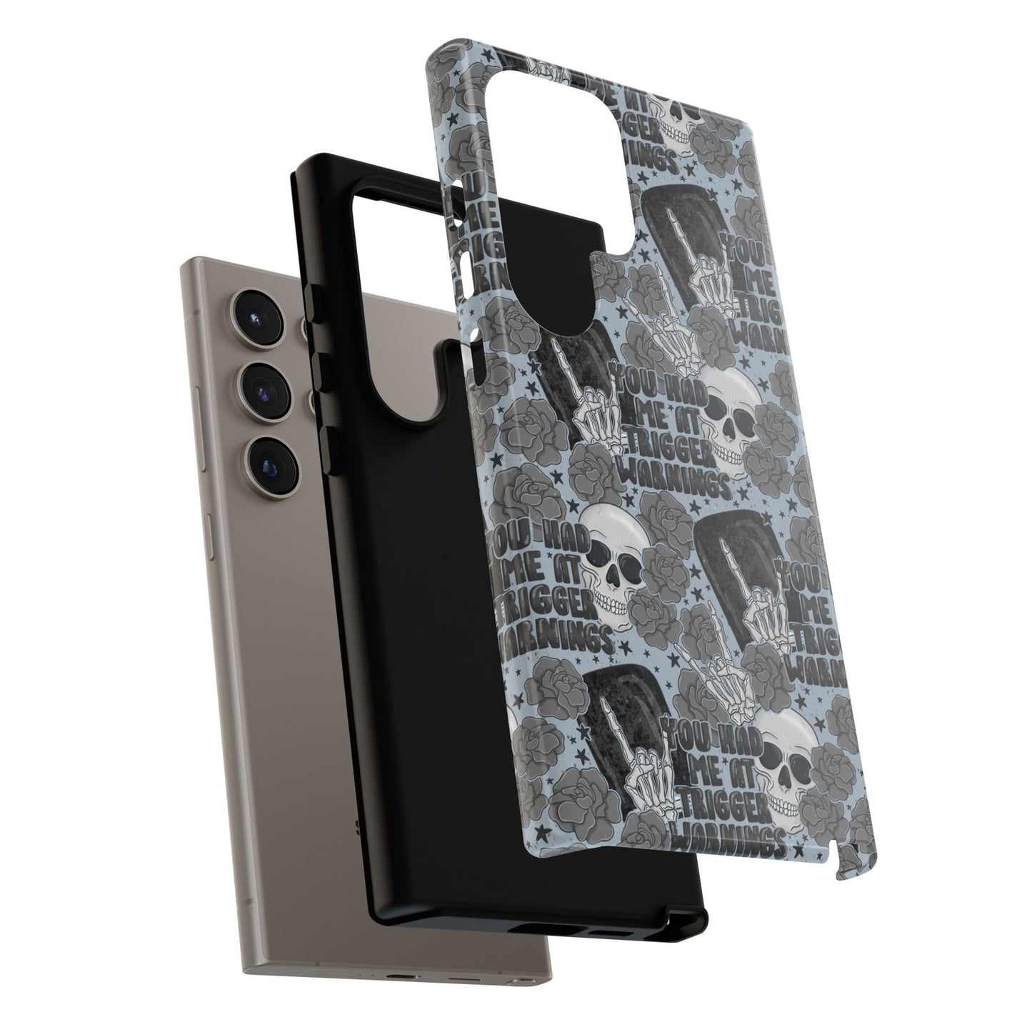 Trigger Warning Tough Phone Case | Shockproof | Samsung Case | Google Case | Bookish