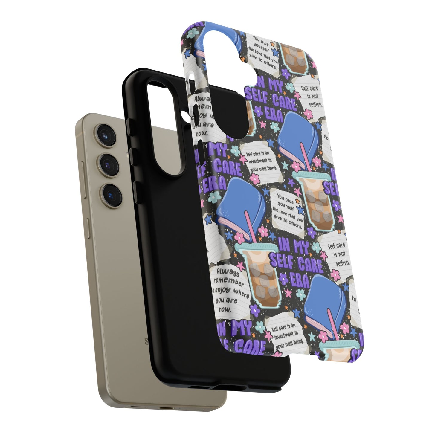 Self Care Tough Phone Case | Shockproof | Samsung Case | Google Case | Bookish