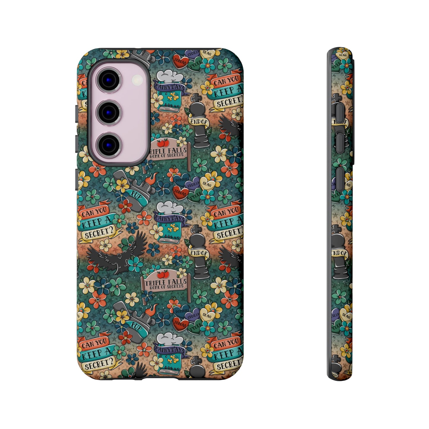 Triple Falls Tough Phone Case | Shockproof | Samsung Case | Google Case | Bookish