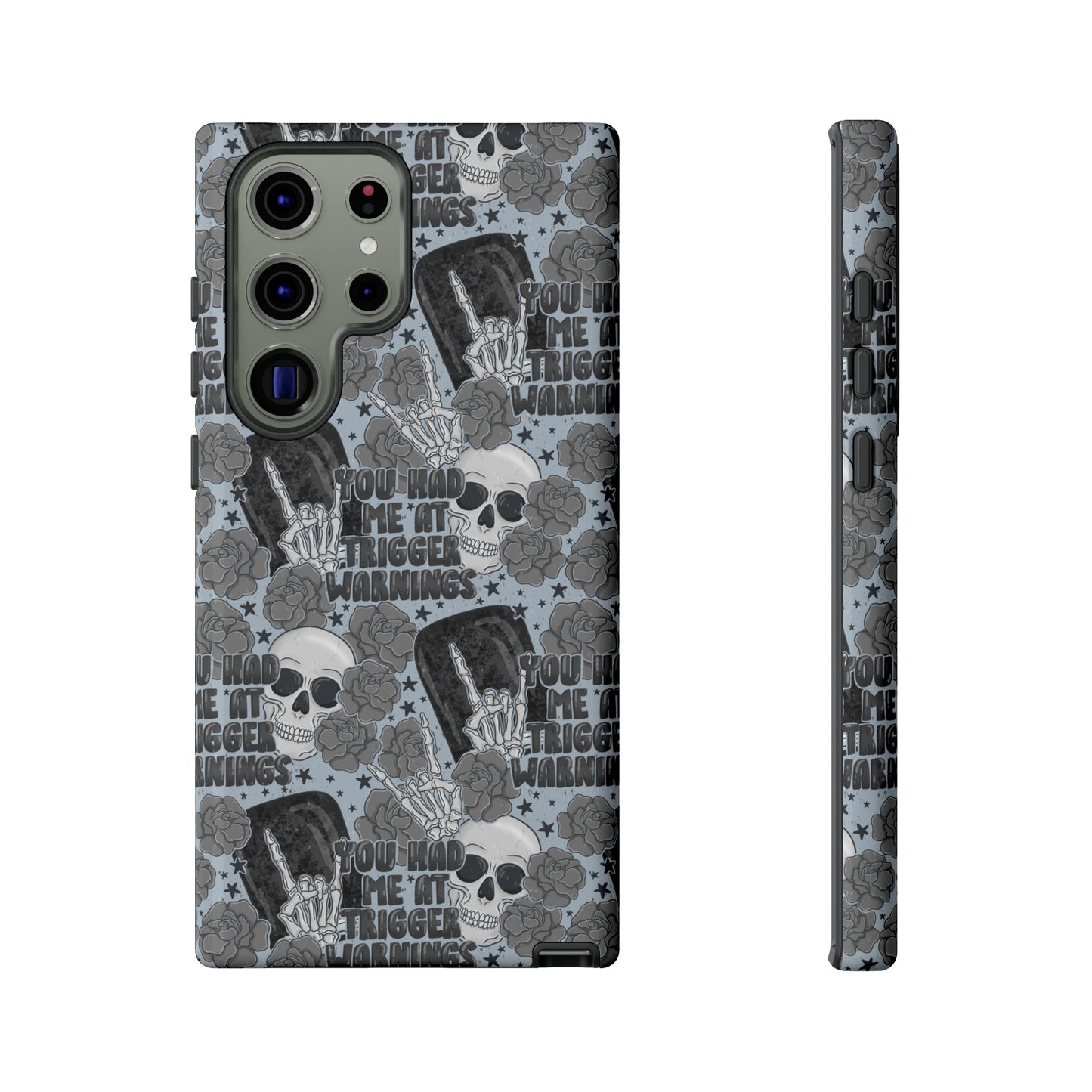 Trigger Warning Tough Phone Case | Shockproof | Samsung Case | Google Case | Bookish