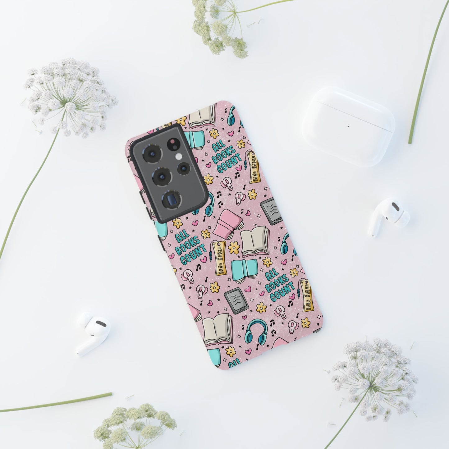 All Books Count Tough Phone Case | Shockproof | Samsung Case | Google Case | Bookish