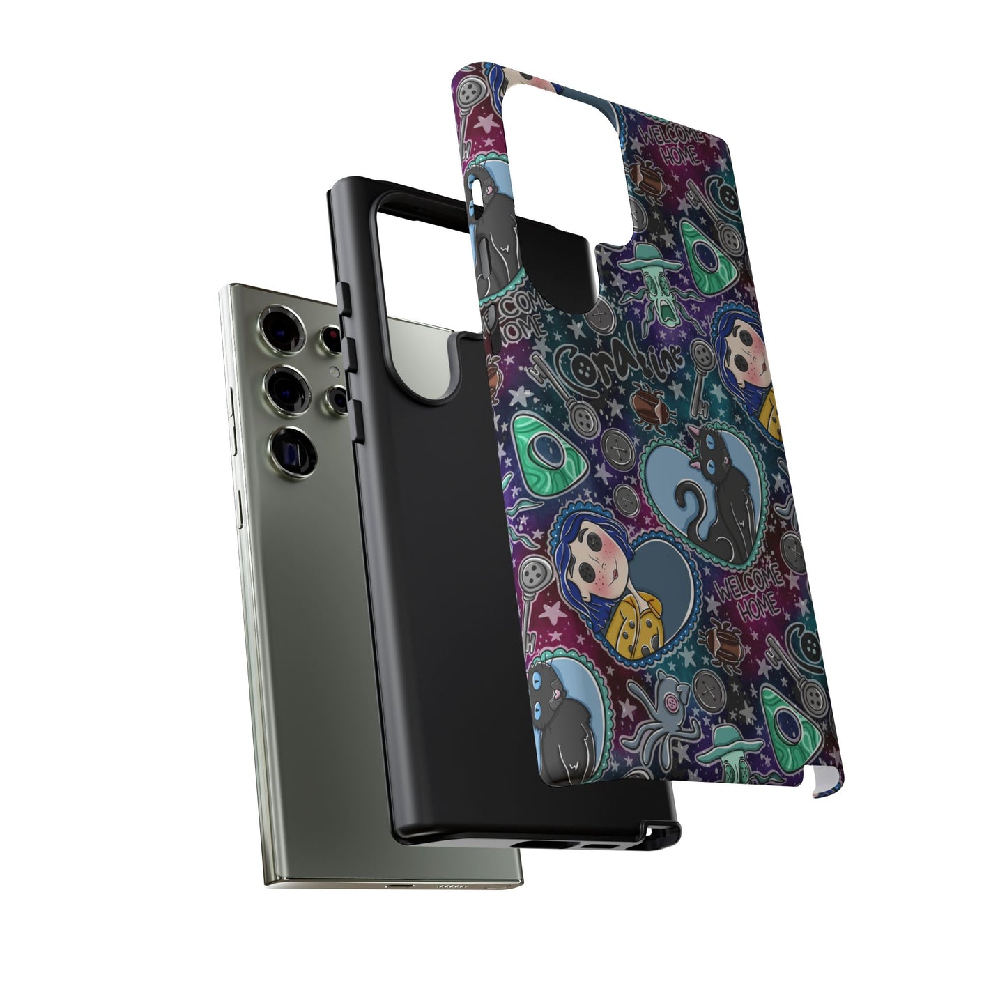 Button Girl Tough Phone Case | Shockproof | Samsung Case | Google Case |
