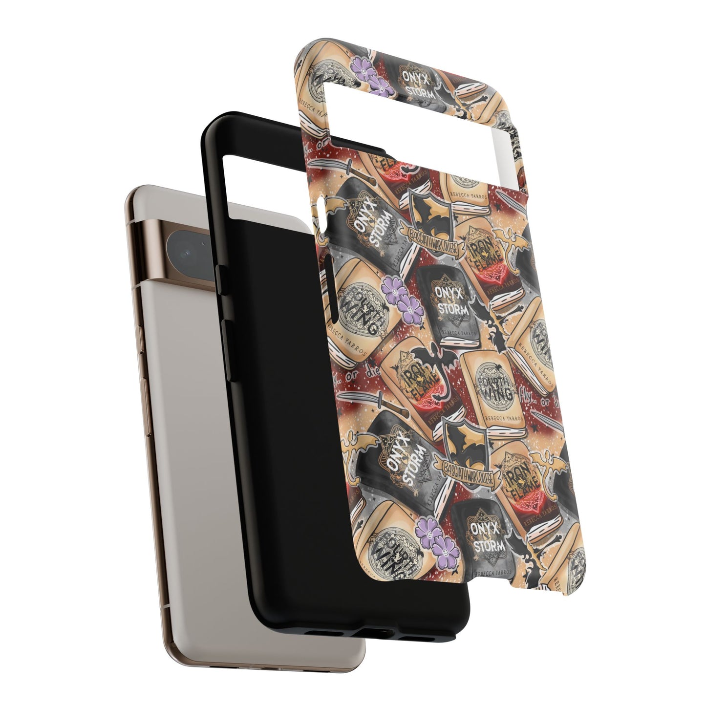Fourth Wing Tough Phone Case | Shockproof | Samsung Case | Google Case | Bookish