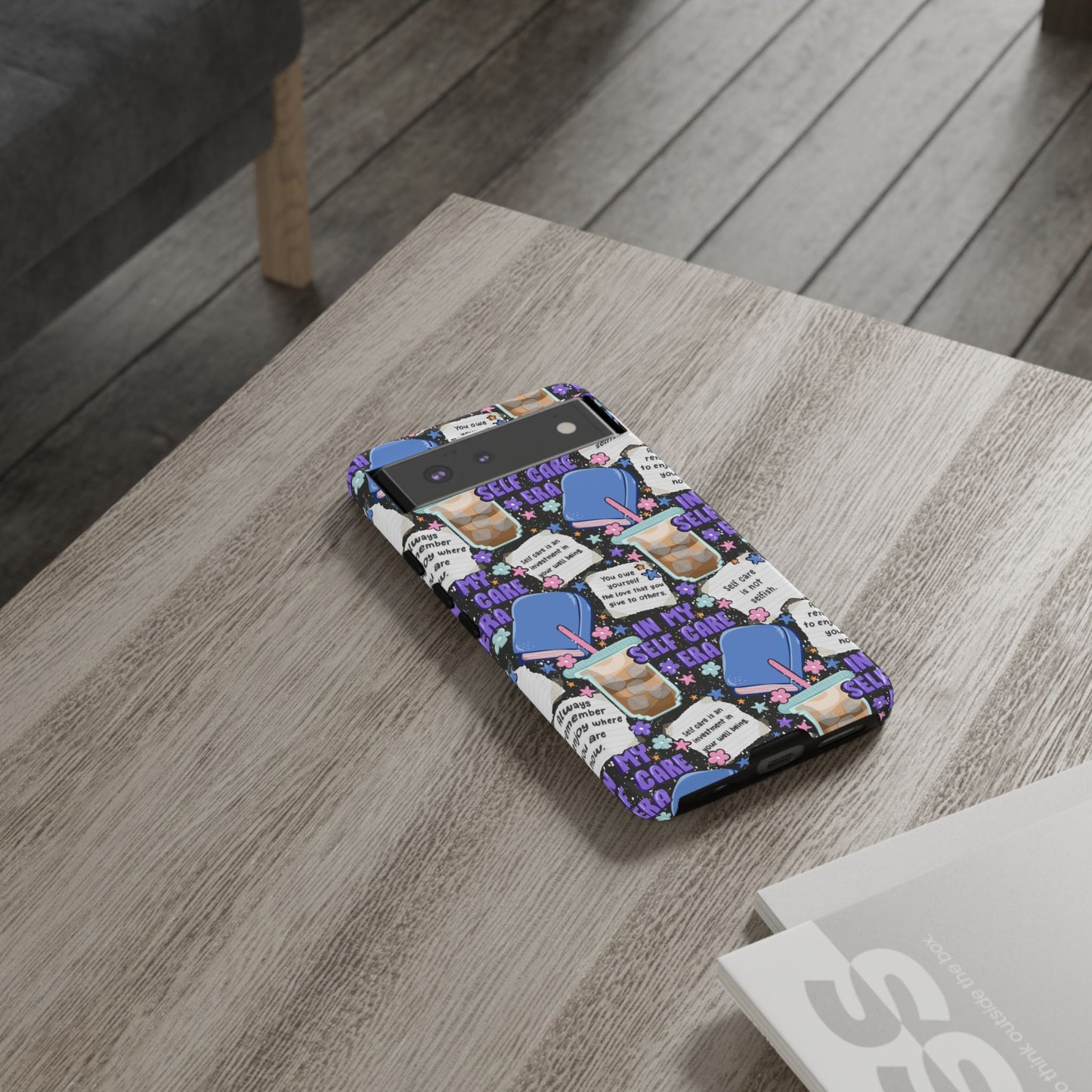 Self Care Tough Phone Case | Shockproof | Samsung Case | Google Case | Bookish