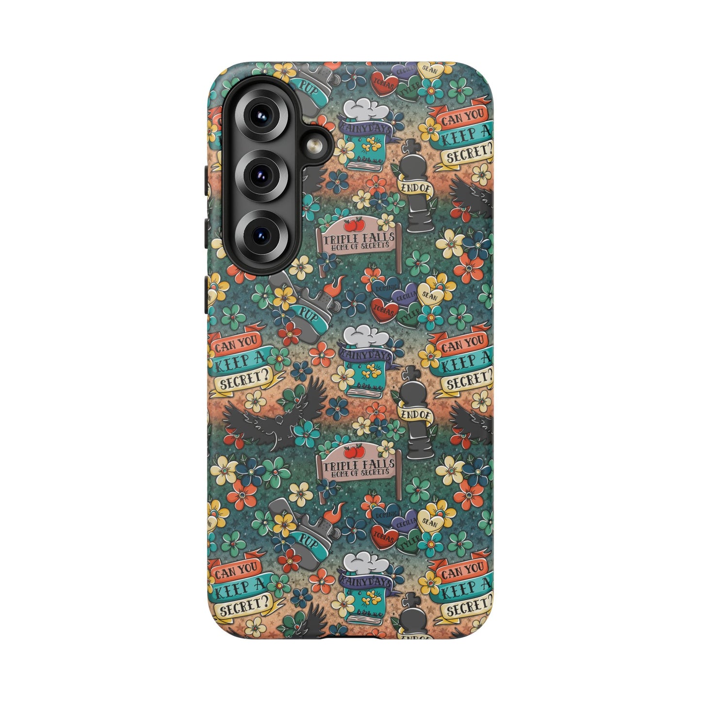 Triple Falls Tough Phone Case | Shockproof | Samsung Case | Google Case | Bookish