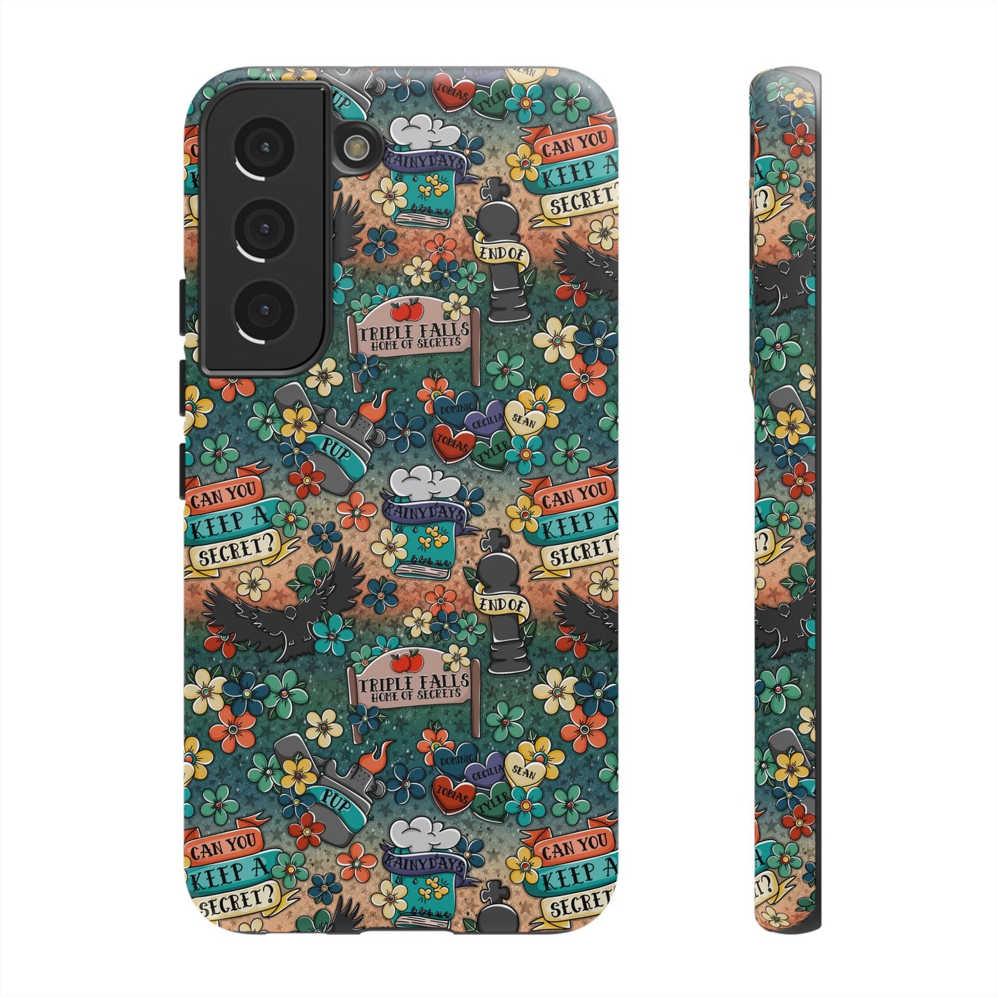 Triple Falls Tough Phone Case | Shockproof | Samsung Case | Google Case | Bookish
