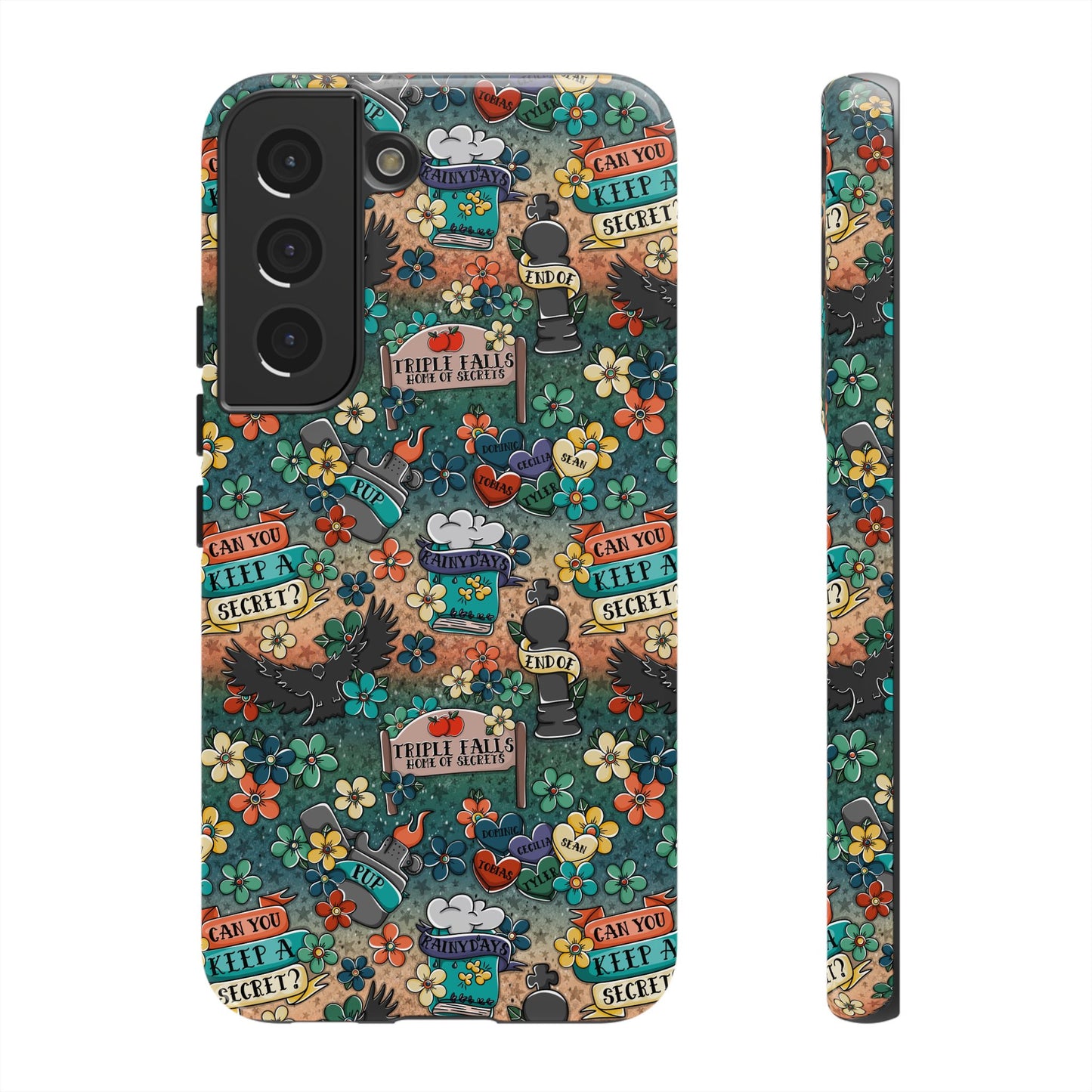 Triple Falls Tough Phone Case | Shockproof | Samsung Case | Google Case | Bookish