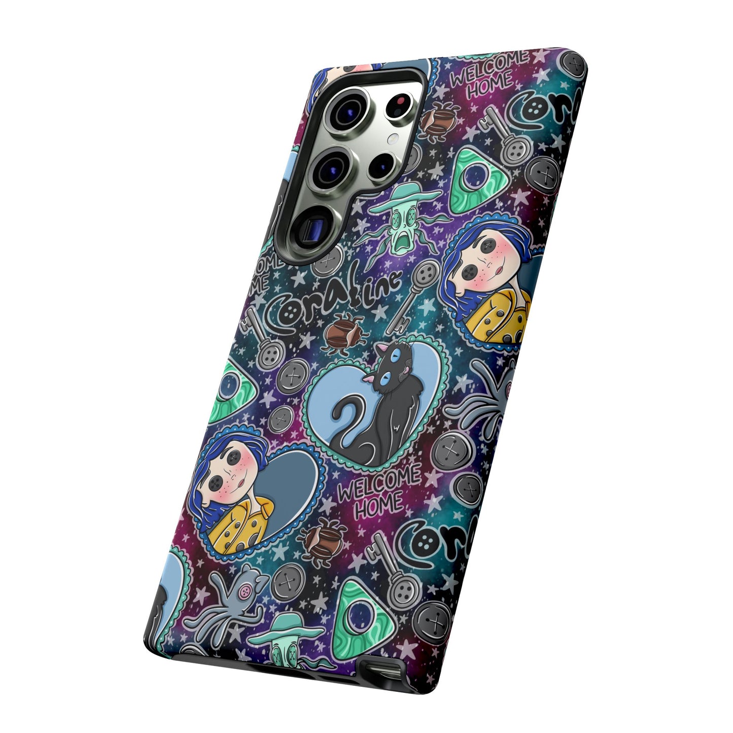 Button Girl Tough Phone Case | Shockproof | Samsung Case | Google Case |