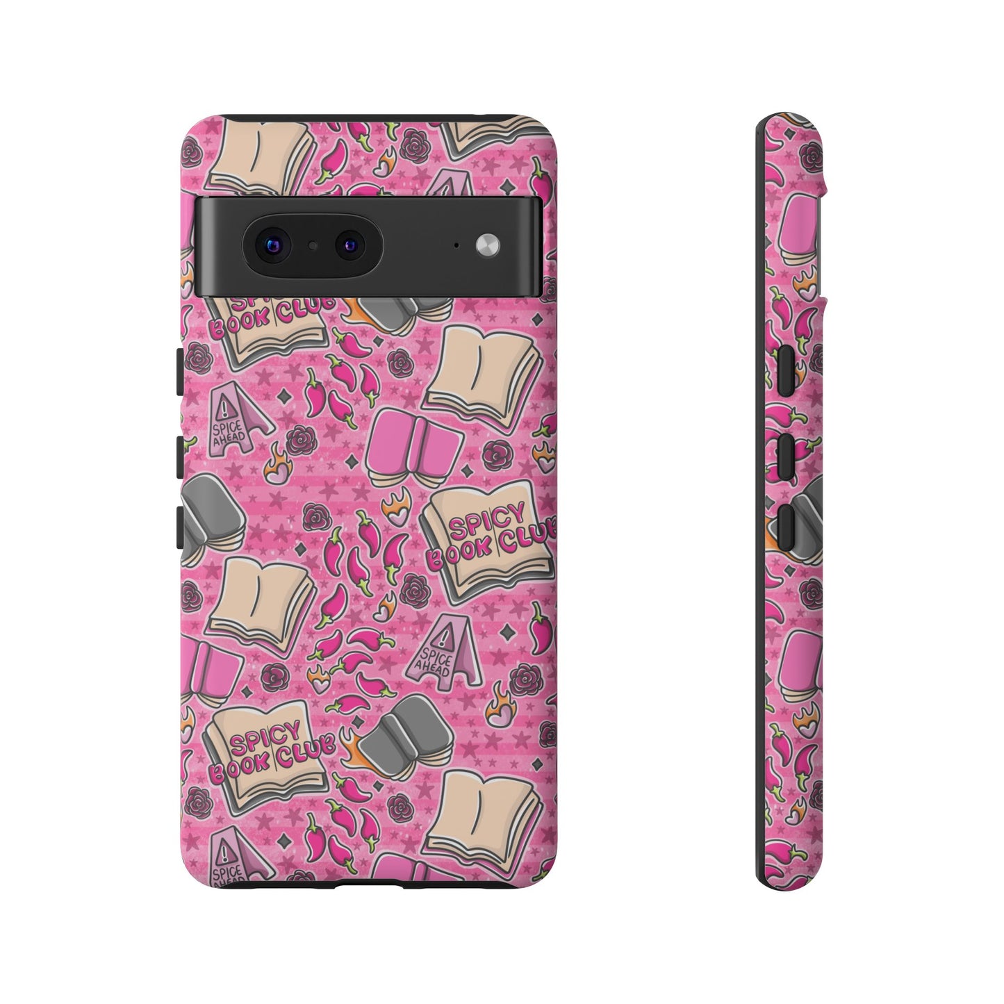 Spicy Book Club Tough Phone Case | Shockproof | Samsung Case | Google Case | Bookish