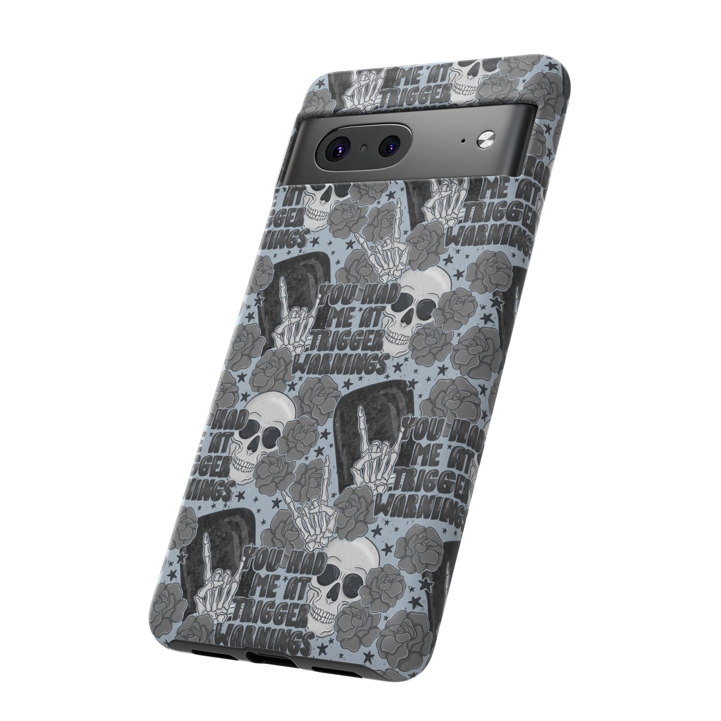 Trigger Warning Tough Phone Case | Shockproof | Samsung Case | Google Case | Bookish