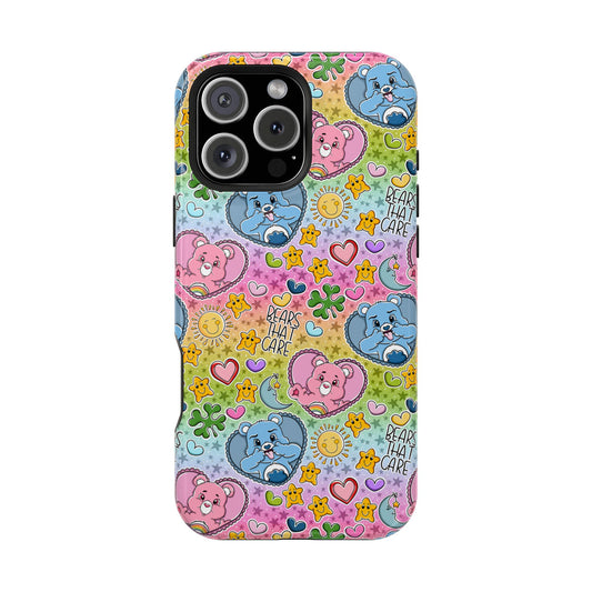 Colorful Bears MagSafe Tough Phone Case | Shockproof | iPhone Case |