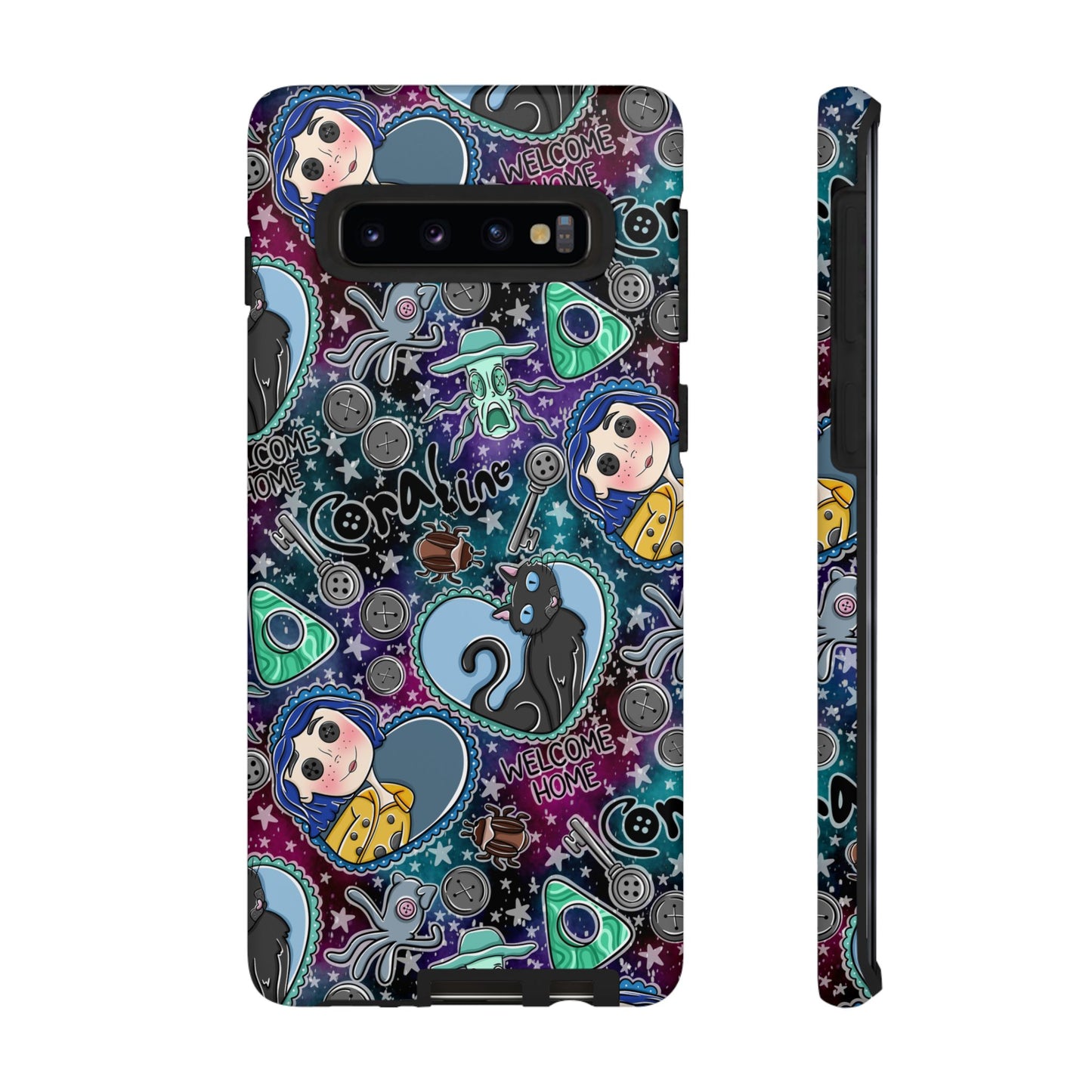 Button Girl Tough Phone Case | Shockproof | Samsung Case | Google Case |