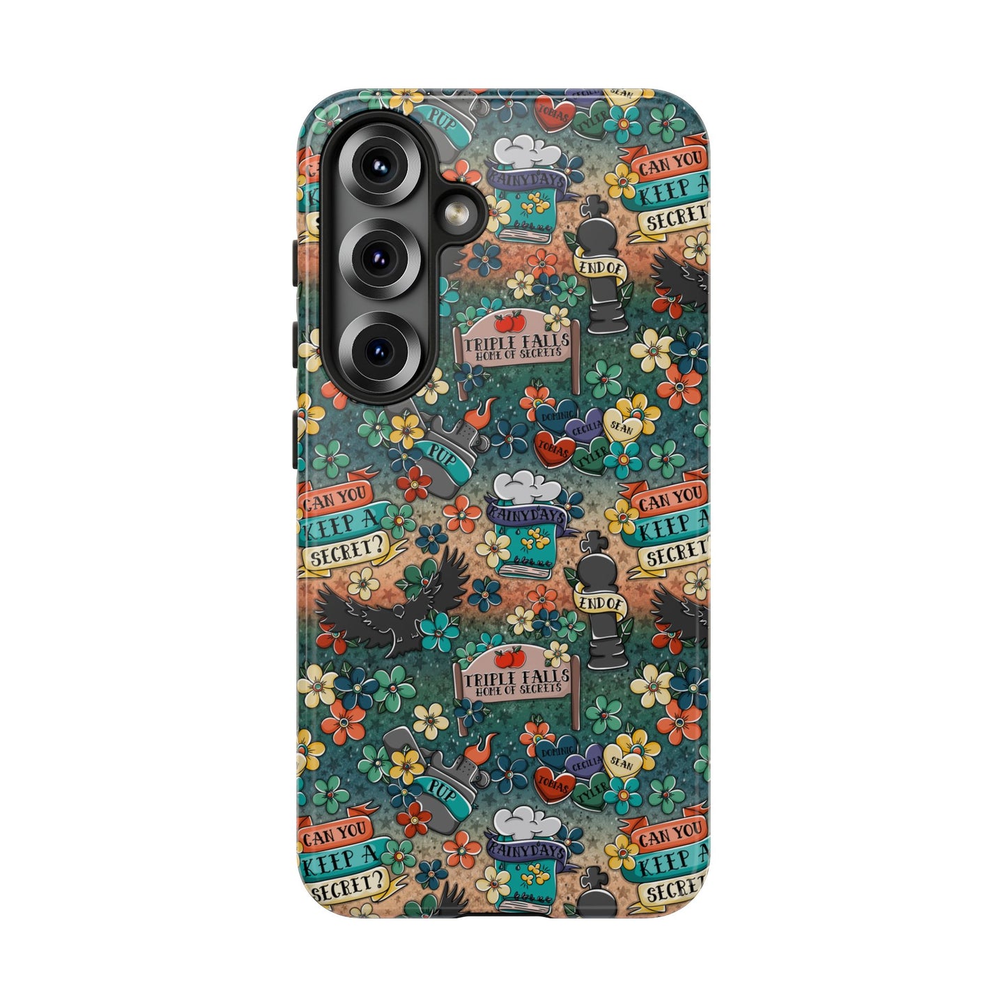 Triple Falls Tough Phone Case | Shockproof | Samsung Case | Google Case | Bookish