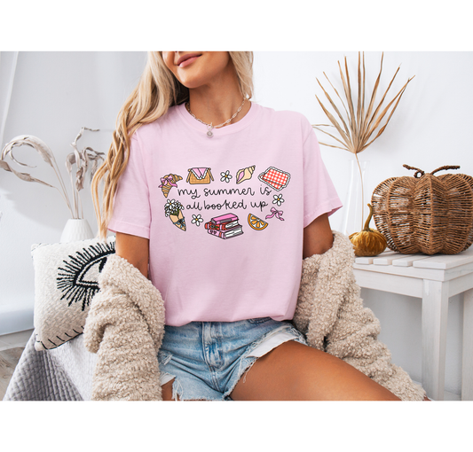 My Summer Is All Booked Up Comfort Colors T-Shirt