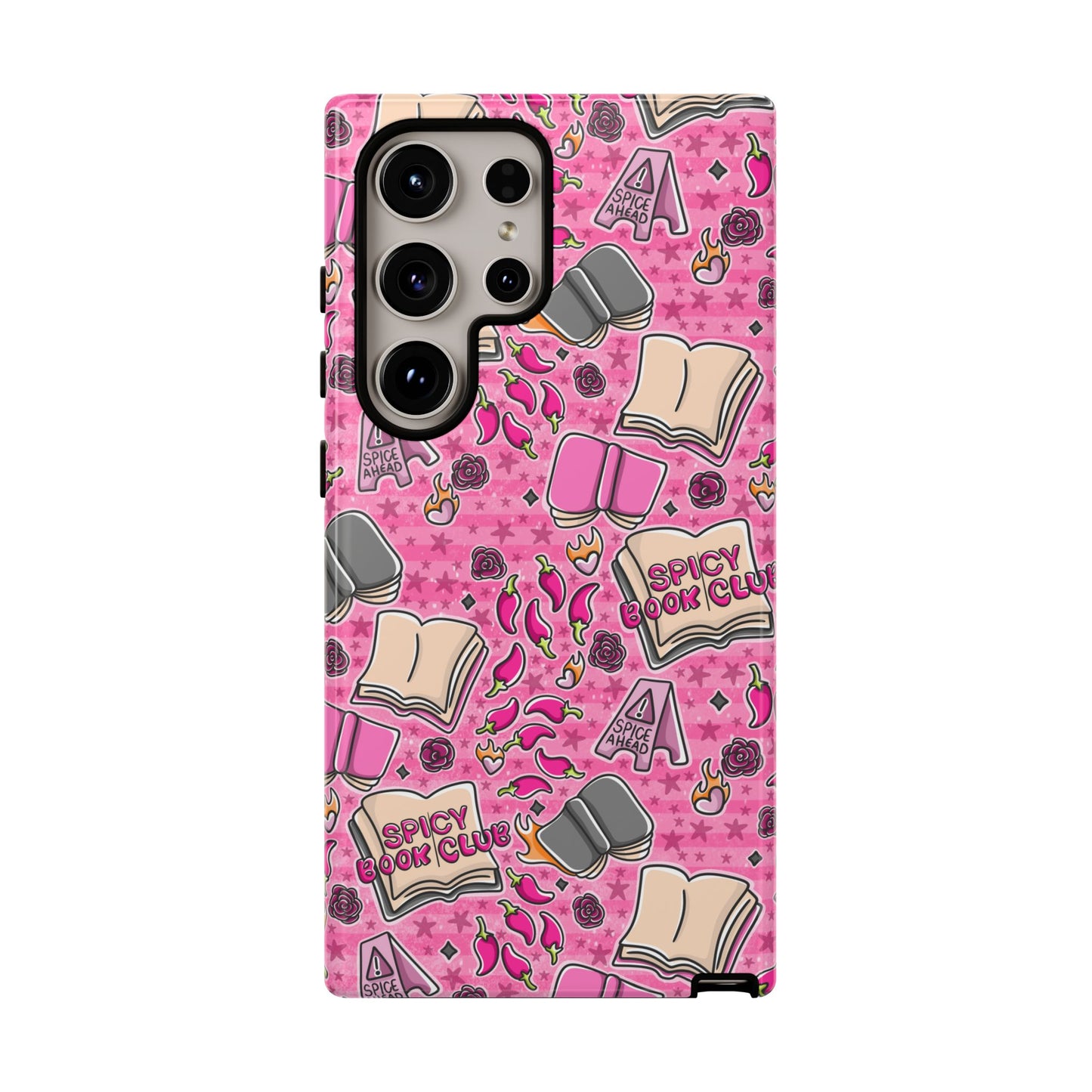 Spicy Book Club Tough Phone Case | Shockproof | Samsung Case | Google Case | Bookish