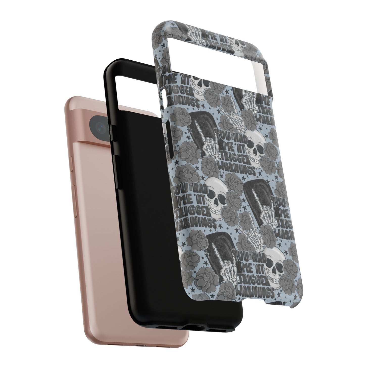 Trigger Warning Tough Phone Case | Shockproof | Samsung Case | Google Case | Bookish