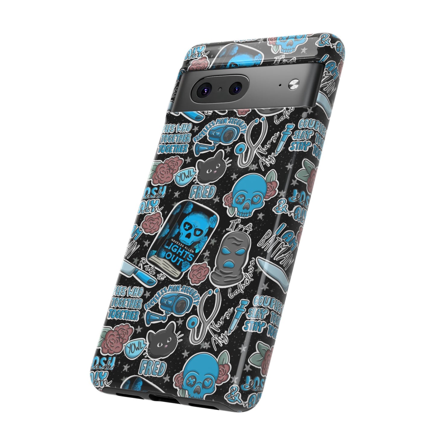 Lights Out Tough Phone Case | Shockproof | Samsung Case | Google Case | Bookish