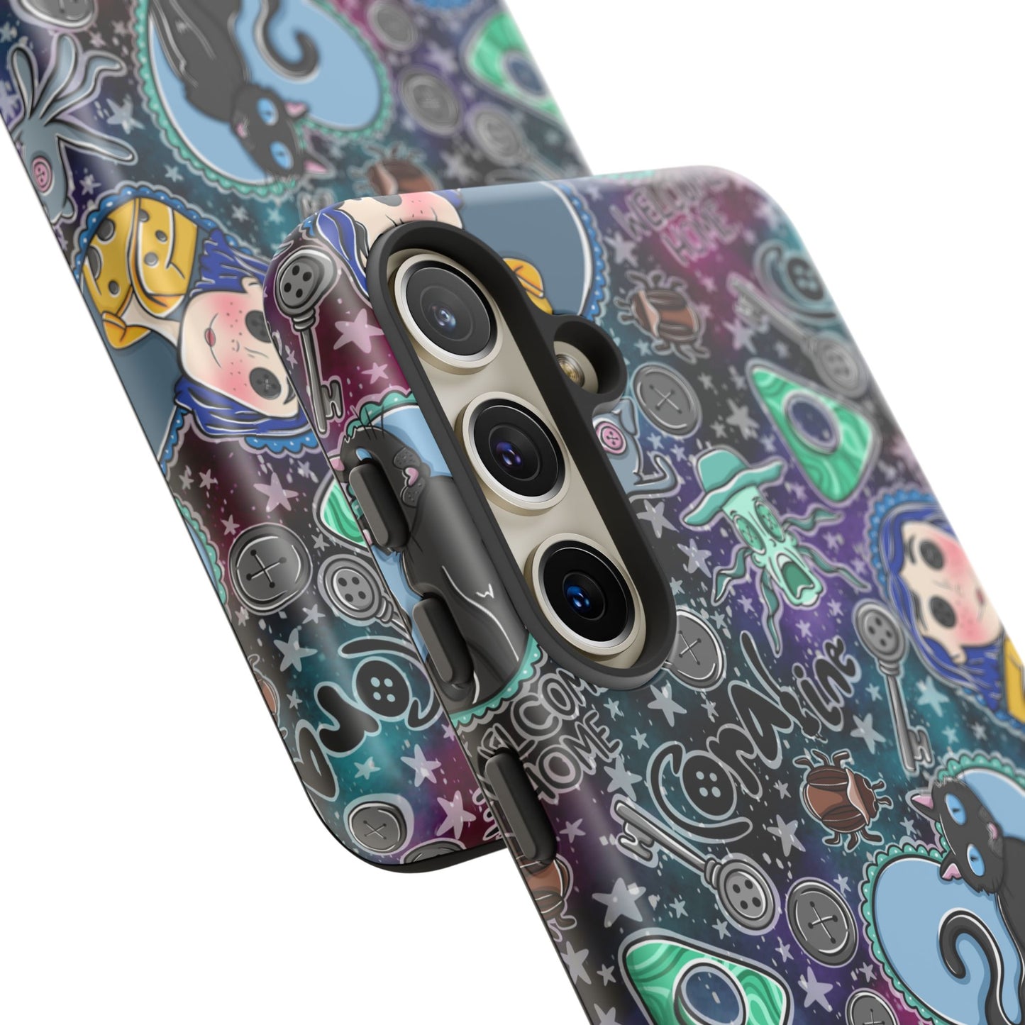 Button Girl Tough Phone Case | Shockproof | Samsung Case | Google Case |