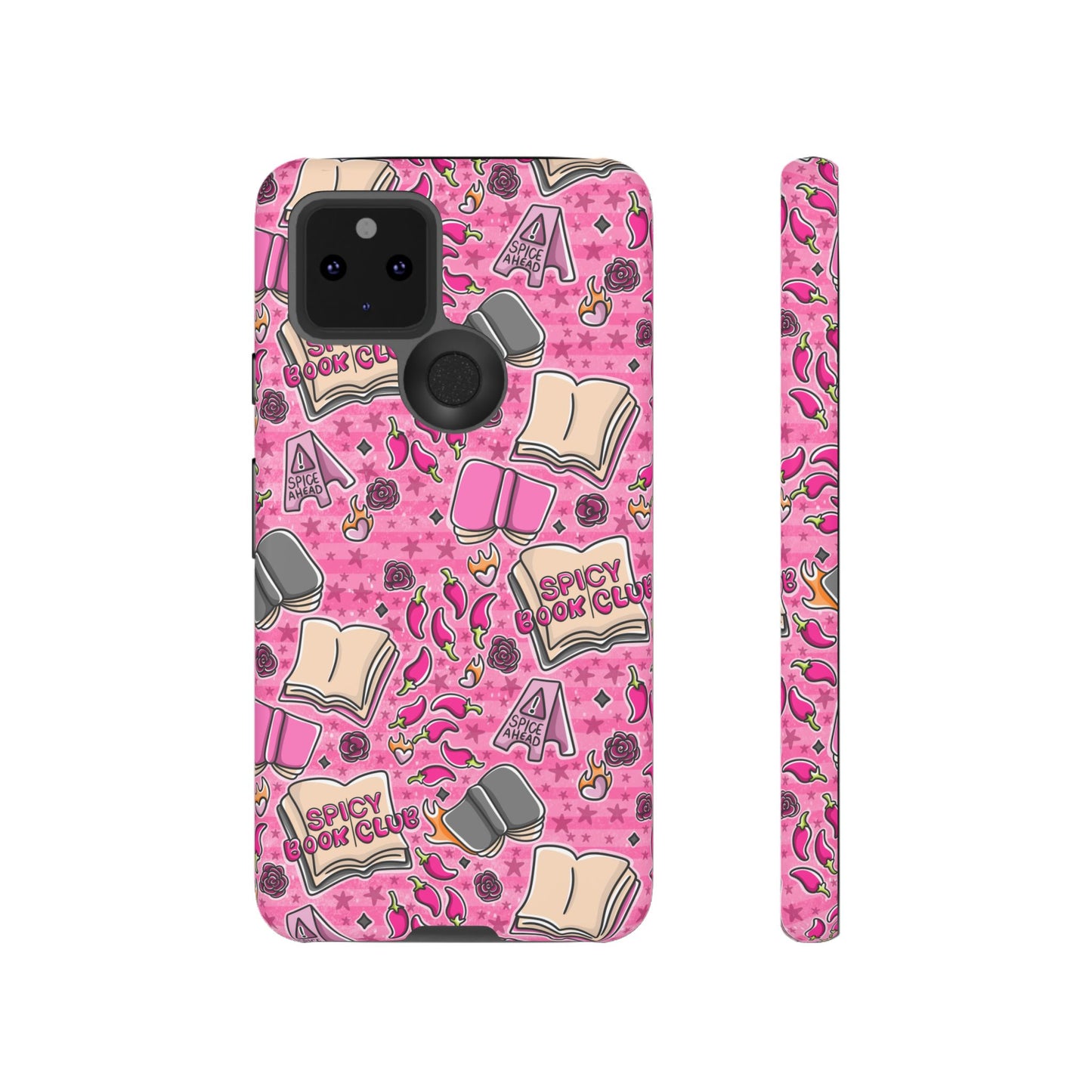 Spicy Book Club Tough Phone Case | Shockproof | Samsung Case | Google Case | Bookish