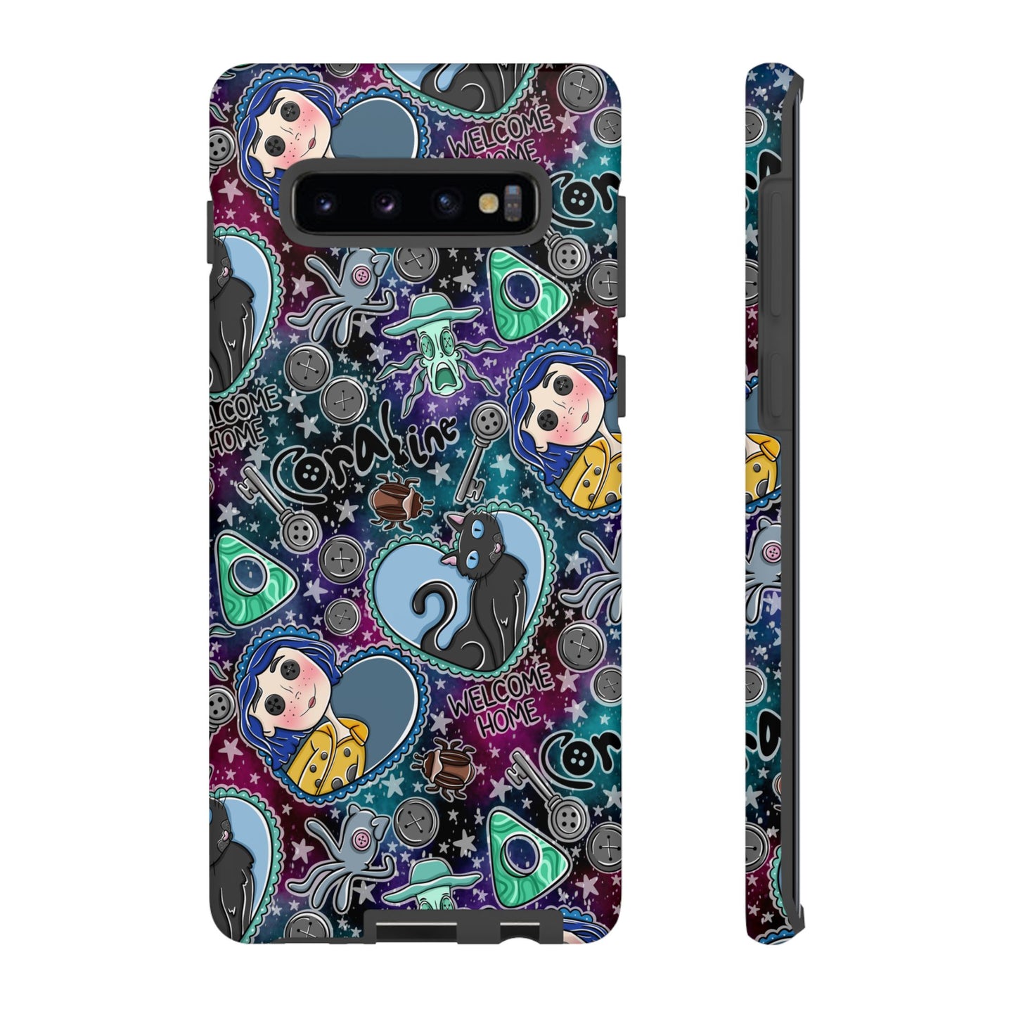 Button Girl Tough Phone Case | Shockproof | Samsung Case | Google Case |