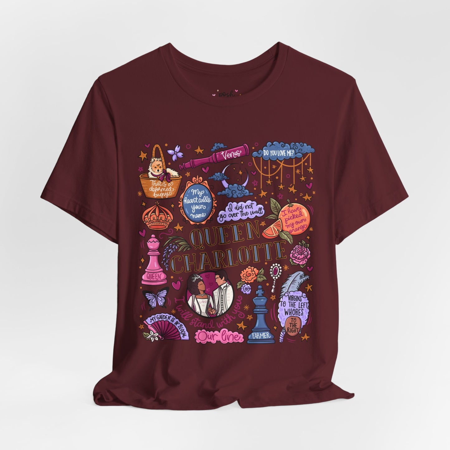 Queen Charlotte T-Shirt | Graphic Tee | Bookish Merch |