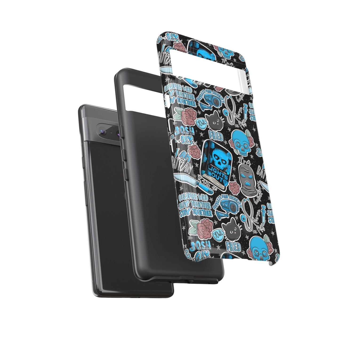 Lights Out Tough Phone Case | Shockproof | Samsung Case | Google Case | Bookish