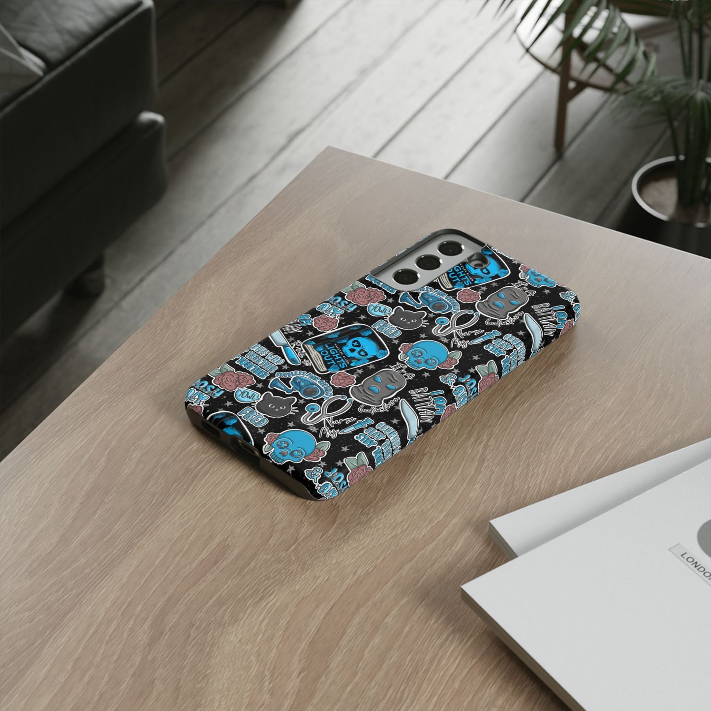 Lights Out Tough Phone Case | Shockproof | Samsung Case | Google Case | Bookish