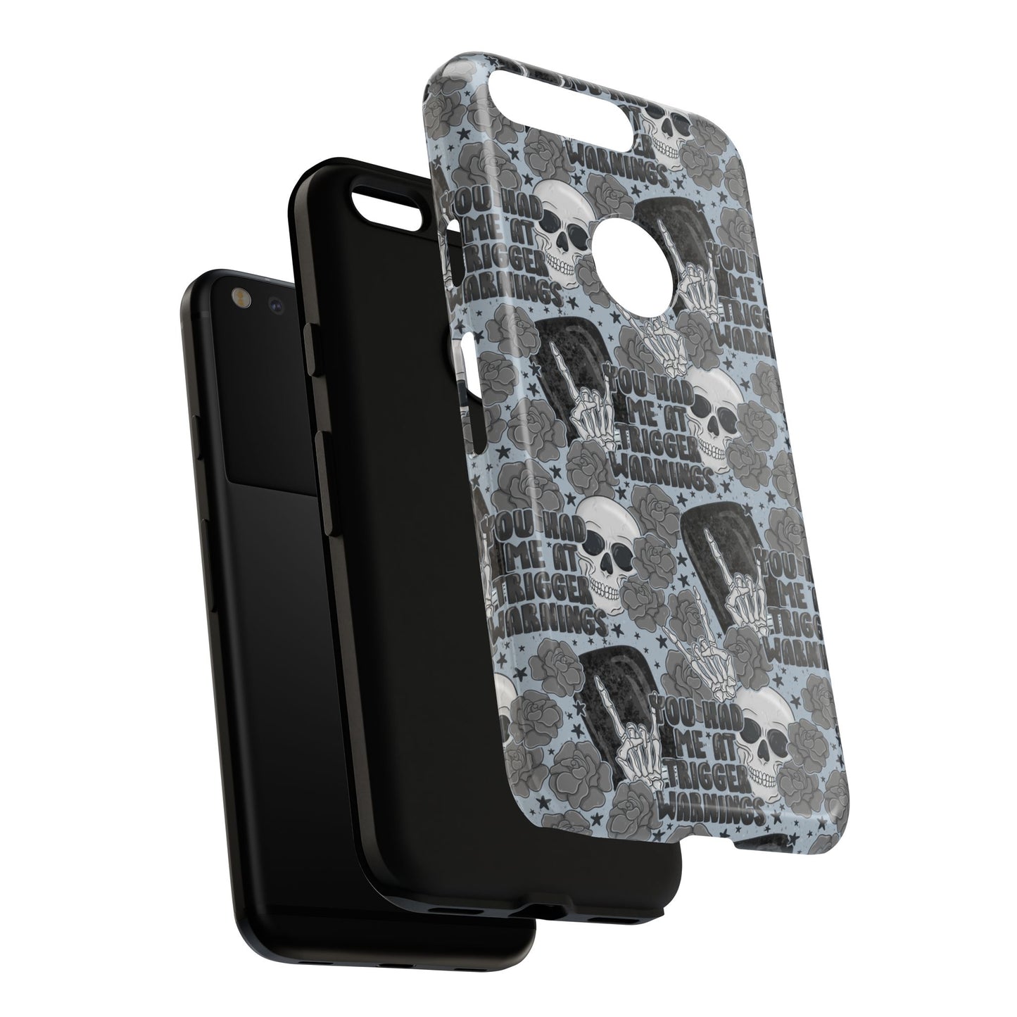 Trigger Warning Tough Phone Case | Shockproof | Samsung Case | Google Case | Bookish