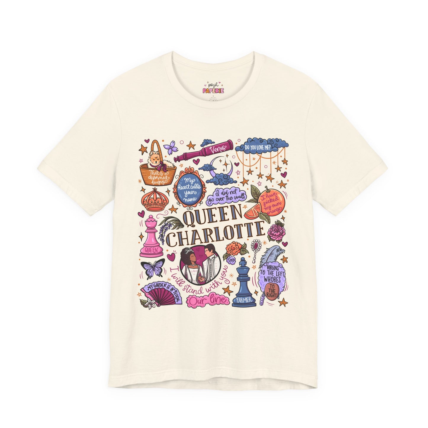 Queen Charlotte T-Shirt | Graphic Tee | Bookish Merch |