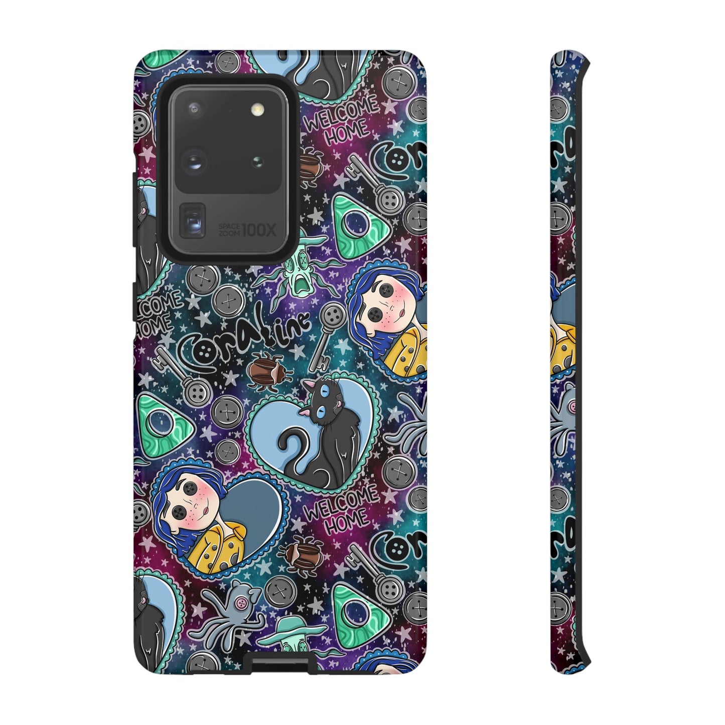 Button Girl Tough Phone Case | Shockproof | Samsung Case | Google Case |