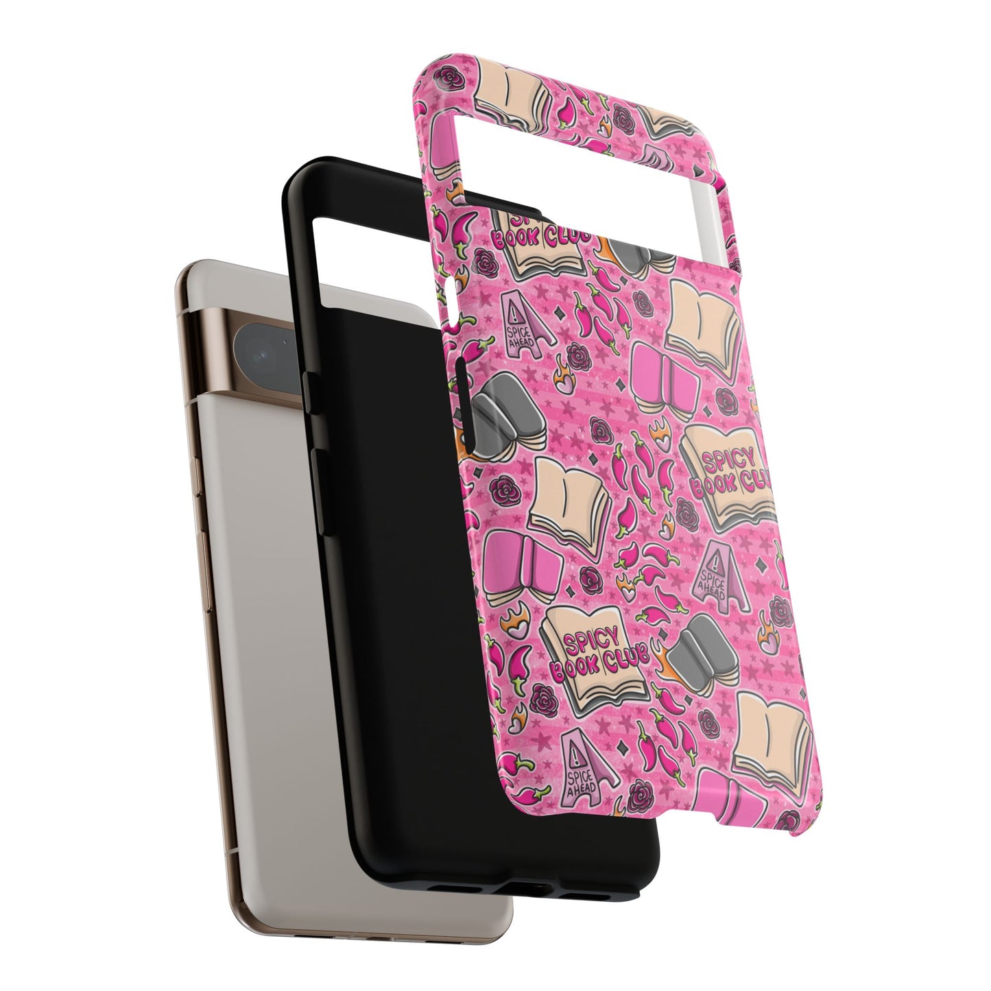 Spicy Book Club Tough Phone Case | Shockproof | Samsung Case | Google Case | Bookish