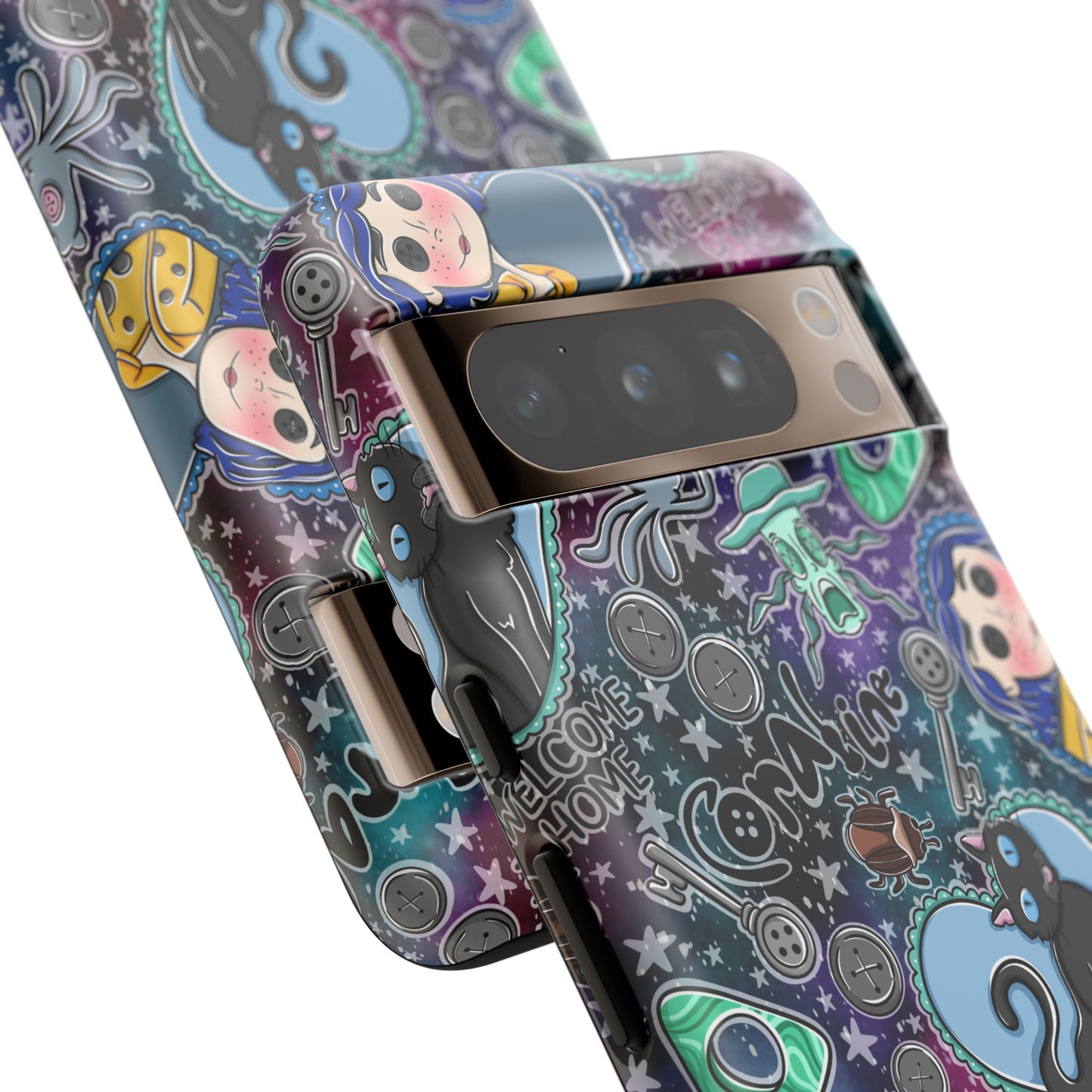 Button Girl Tough Phone Case | Shockproof | Samsung Case | Google Case |
