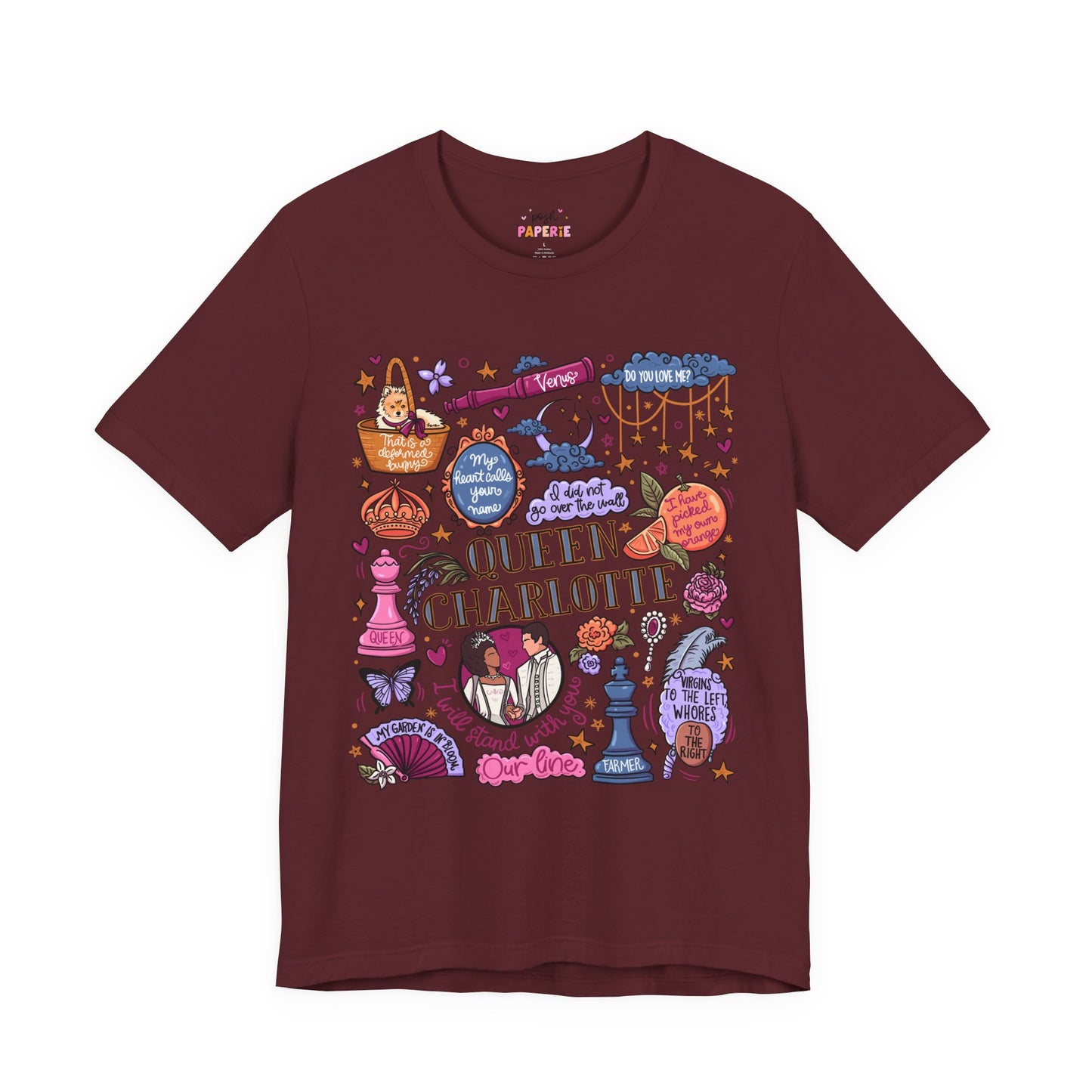 Queen Charlotte T-Shirt | Graphic Tee | Bookish Merch |