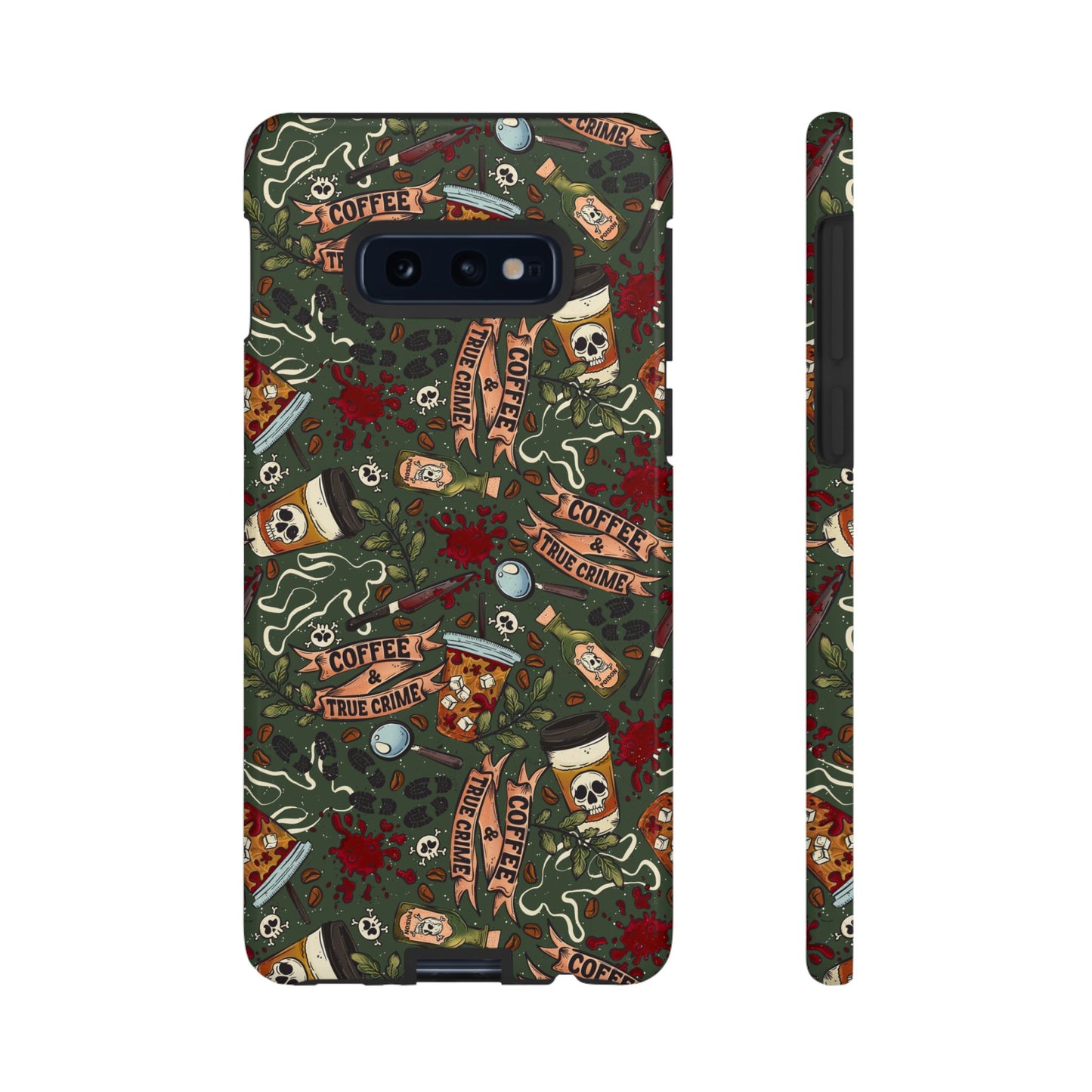 Coffee & True Crime Tough Phone Case | Shockproof | Samsung Case | Google Case | Bookish