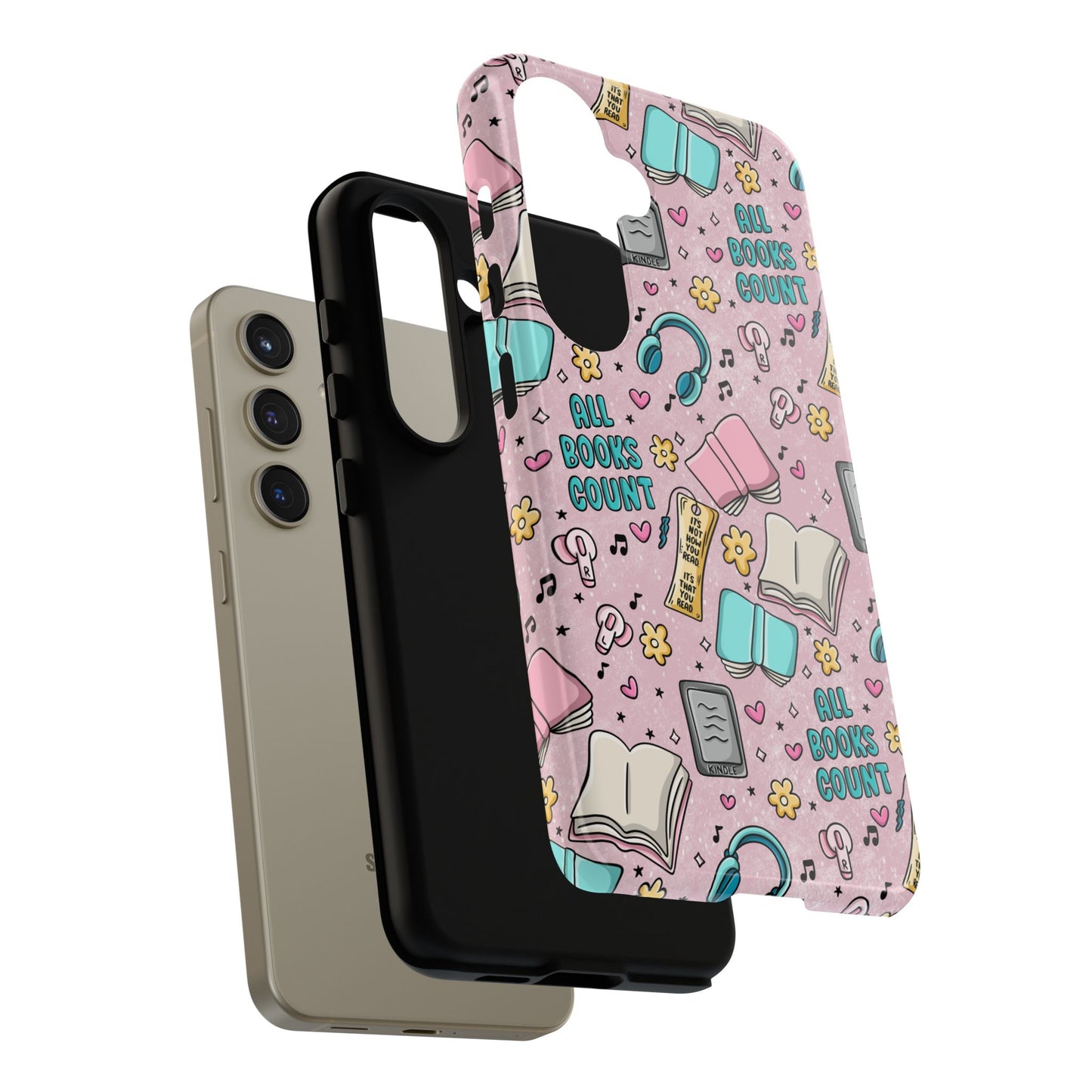 All Books Count Tough Phone Case | Shockproof | Samsung Case | Google Case | Bookish